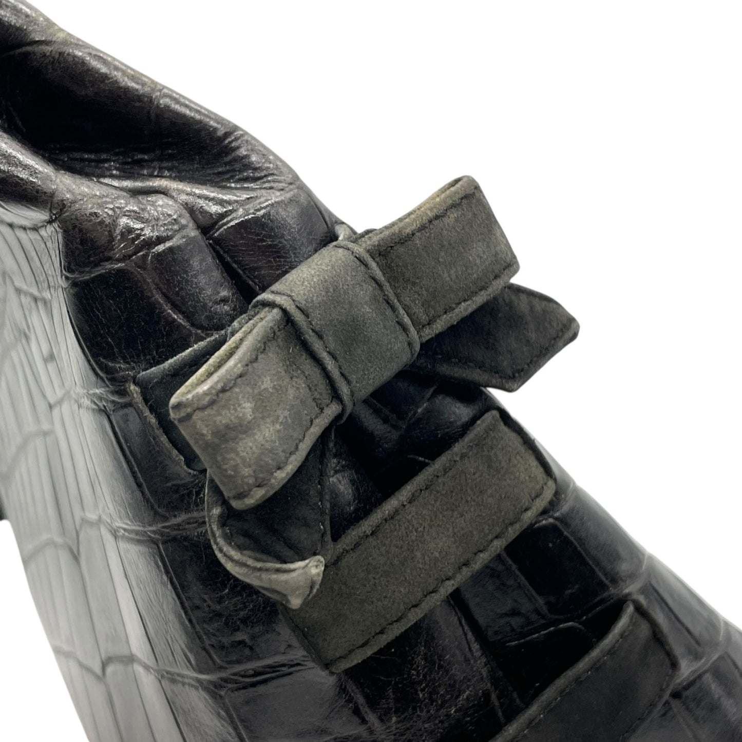 Authentic VERSACE Medusa Embossed Leather Tote Handbag Black Gold