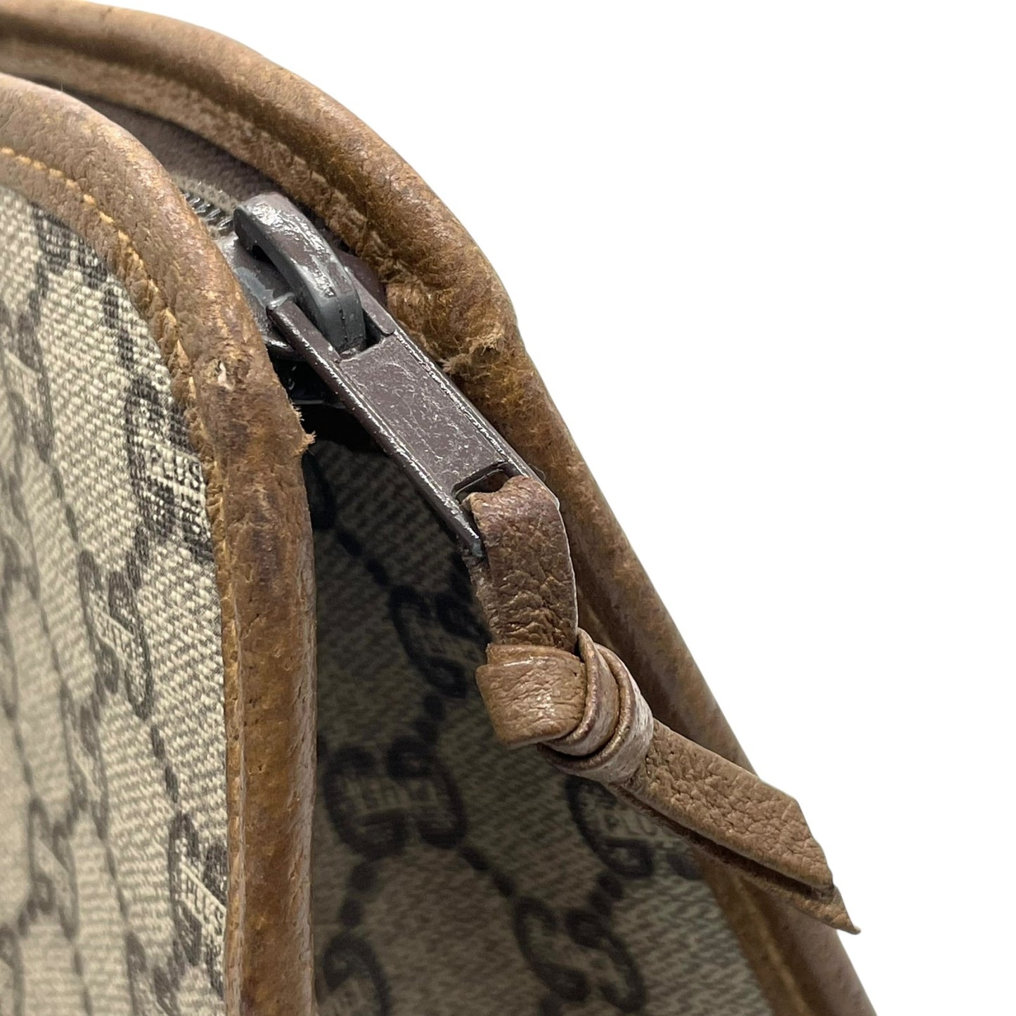 GUCCI グッチ GGプラス グッチプラス クラッチバッグ セカンドバッグ グレー ベージュ PVC レザー ゴールド金具 オールドグッチ ヴィンテージ メンズ レディース K11