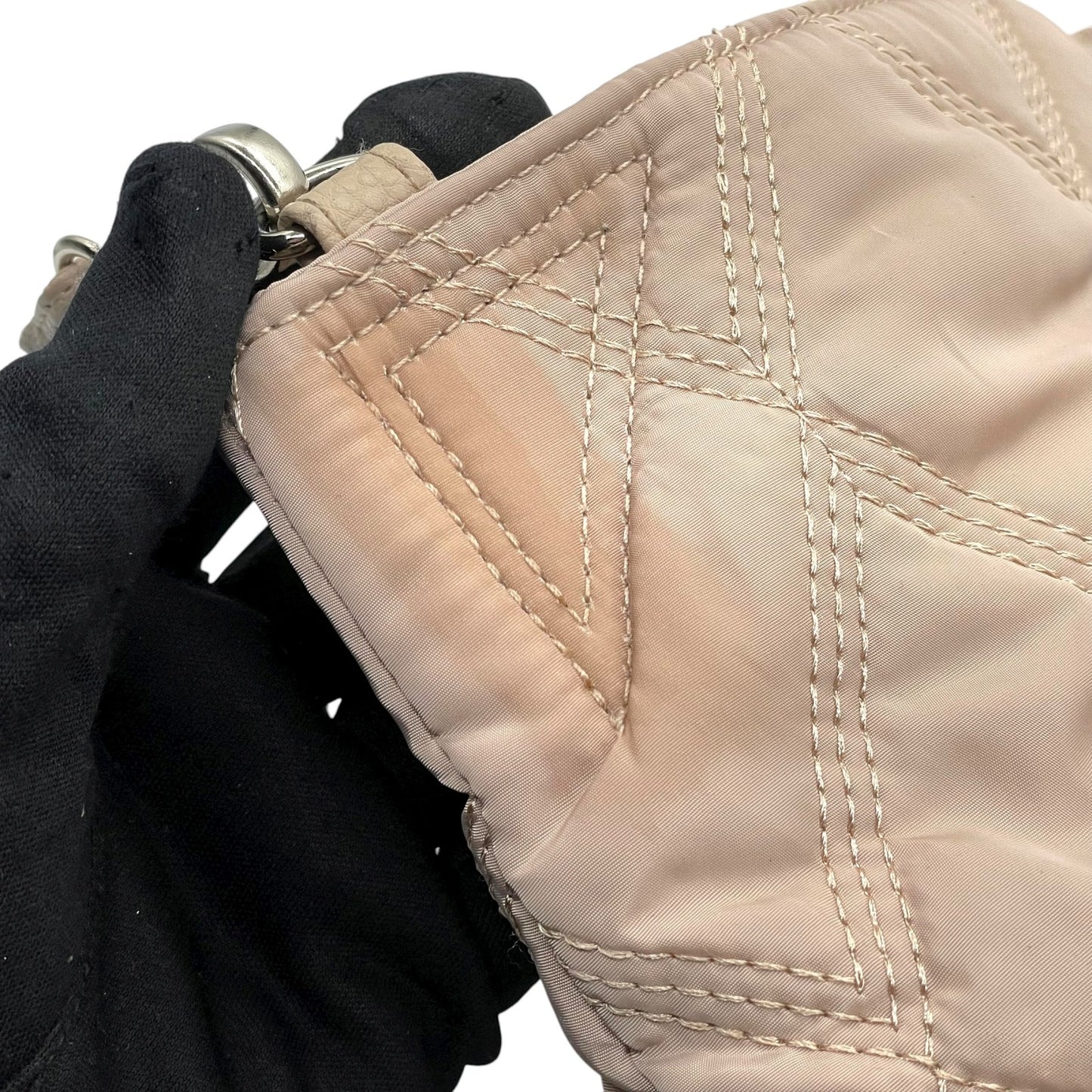 ダイアナ DIANA キルティング ショルダーバッグ ベージュ ナイロン トート 2WAY A4収納可 上品 T2