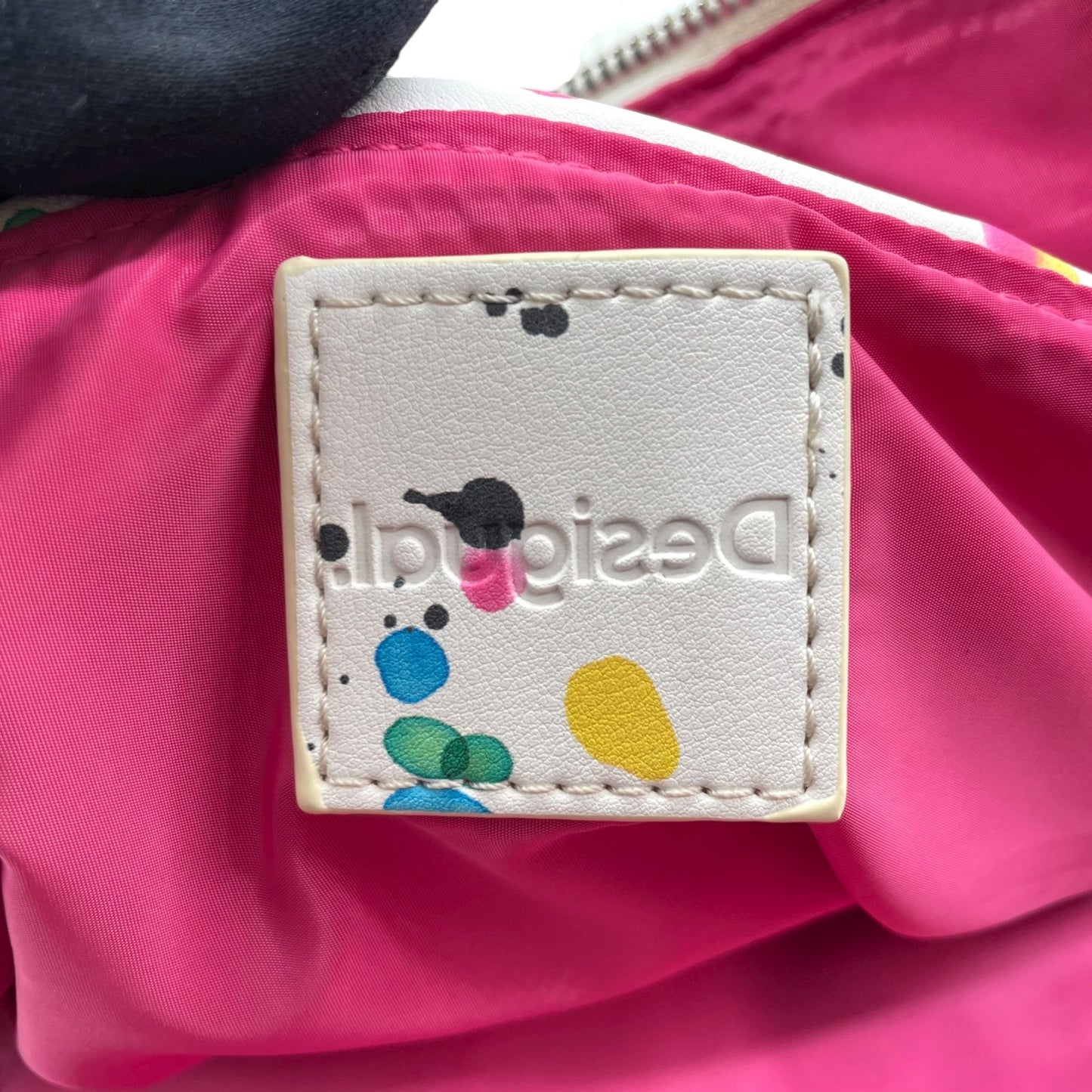 デシグアル Desigual バックパック リュック 白 ホワイト カラフル ペイント柄 マルチカラー アートデザイン S95