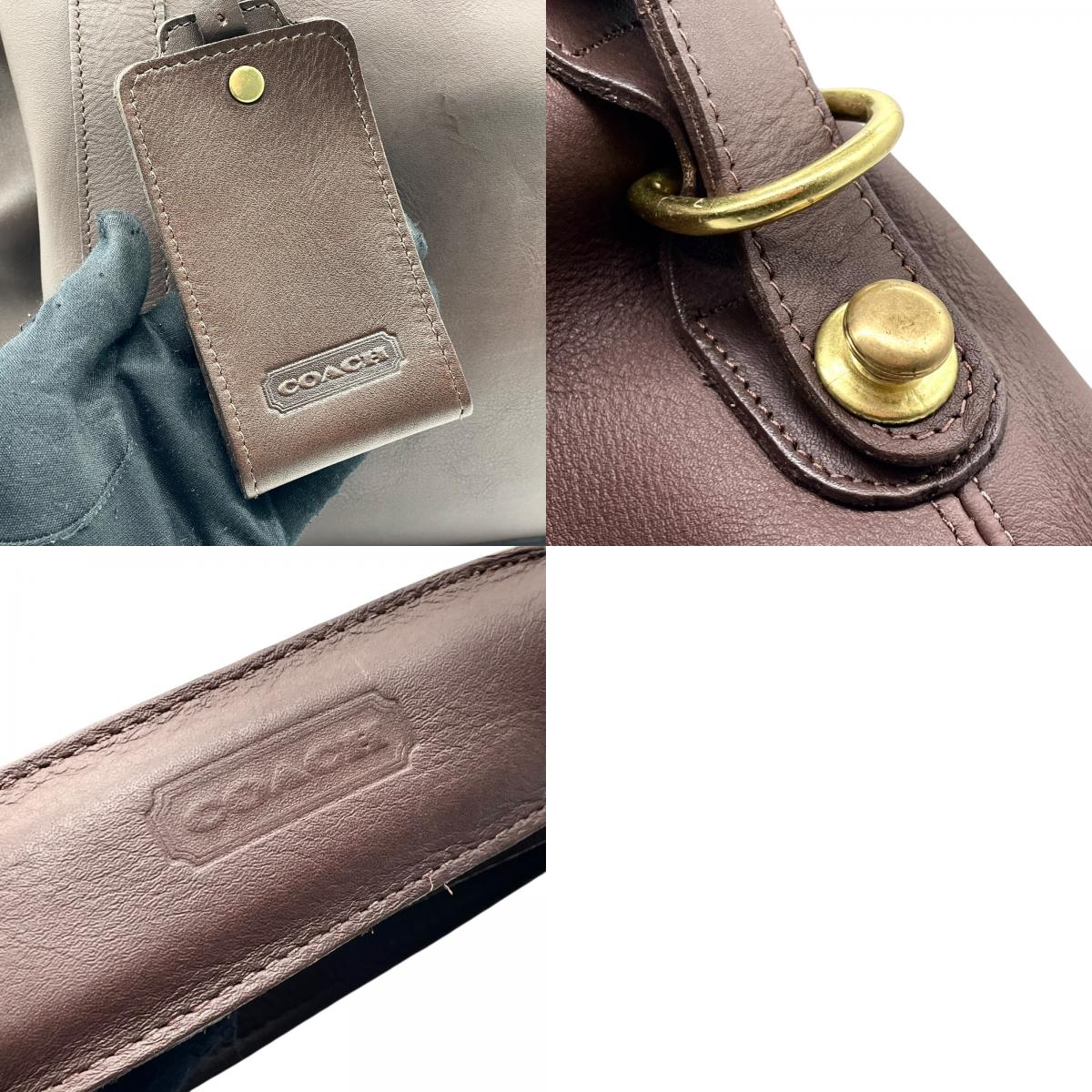 極美品 コーチ COACH レザー ボストンバッグ でかボストン 2WAY ショルダー付き 大容量 旅行 出張 茶色 ブラウン ゴールド金具 X