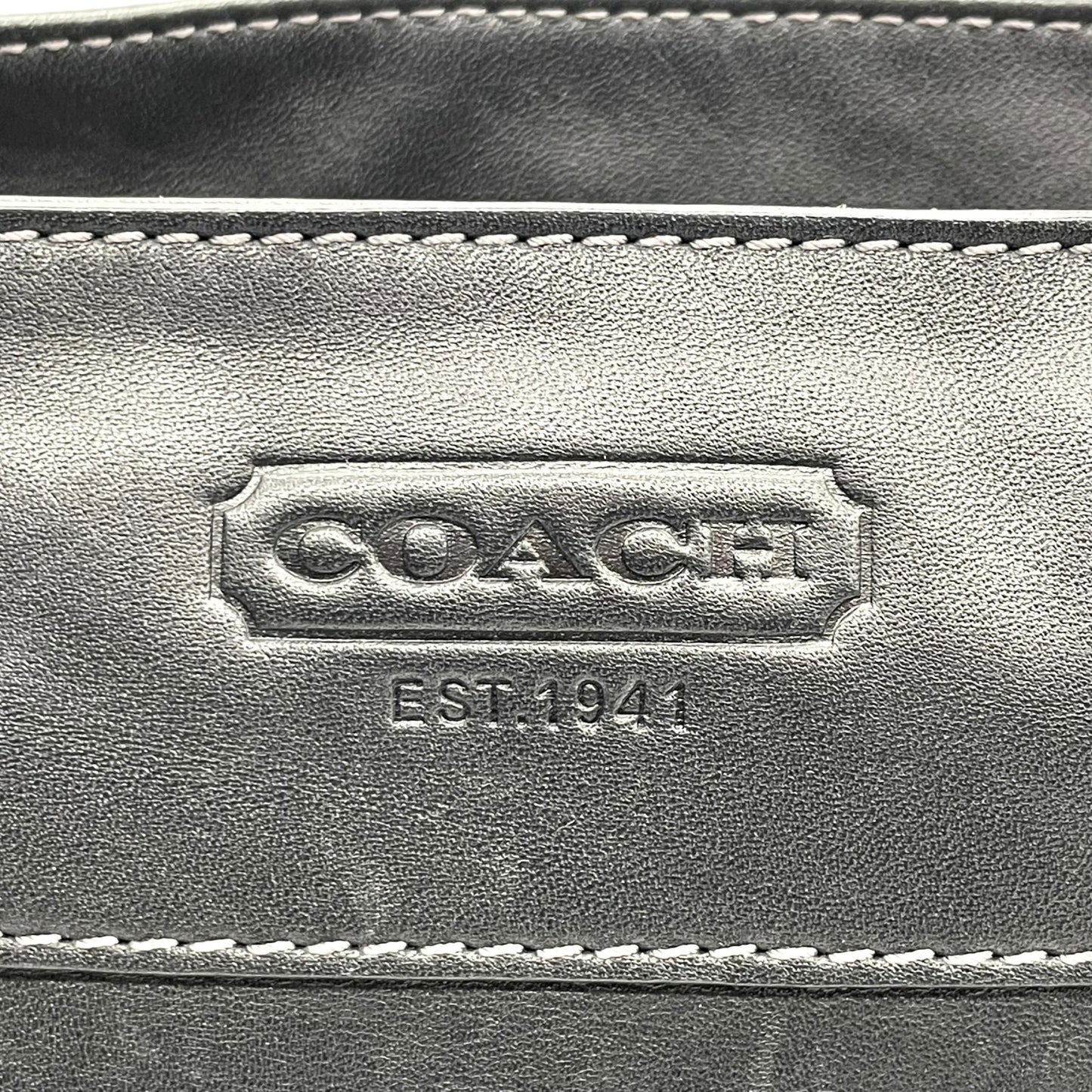コーチ COACH レザー ショルダーバッグ ワンショルダー 黒 ブラック 2WAY グローブタンレザー シルバー金具 S50