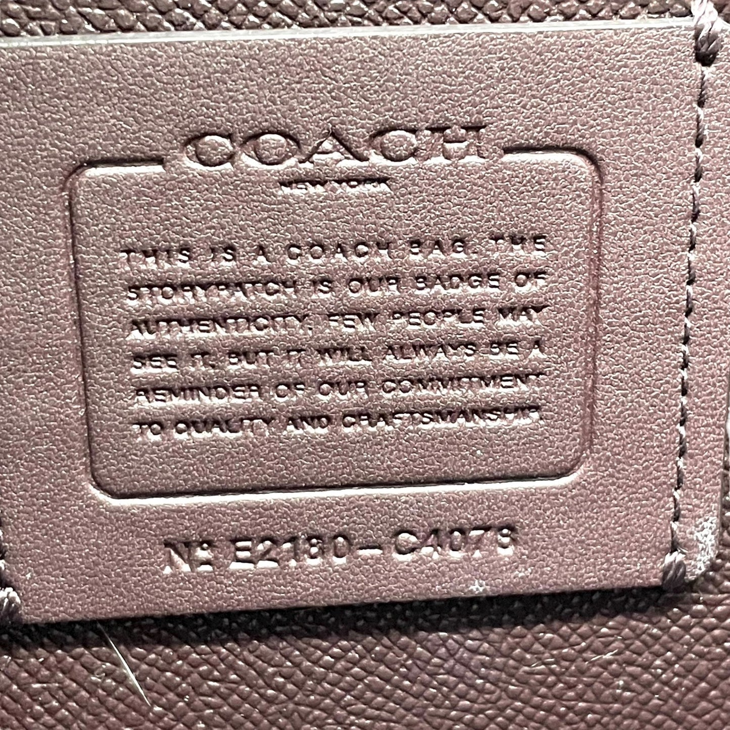 美品 コーチ COACH トートバッグ ハンドバッグ ペブルドレザー C4076 ベージュ A4収納可 金金具 ゴールド金具 ビジネスバッグ 2