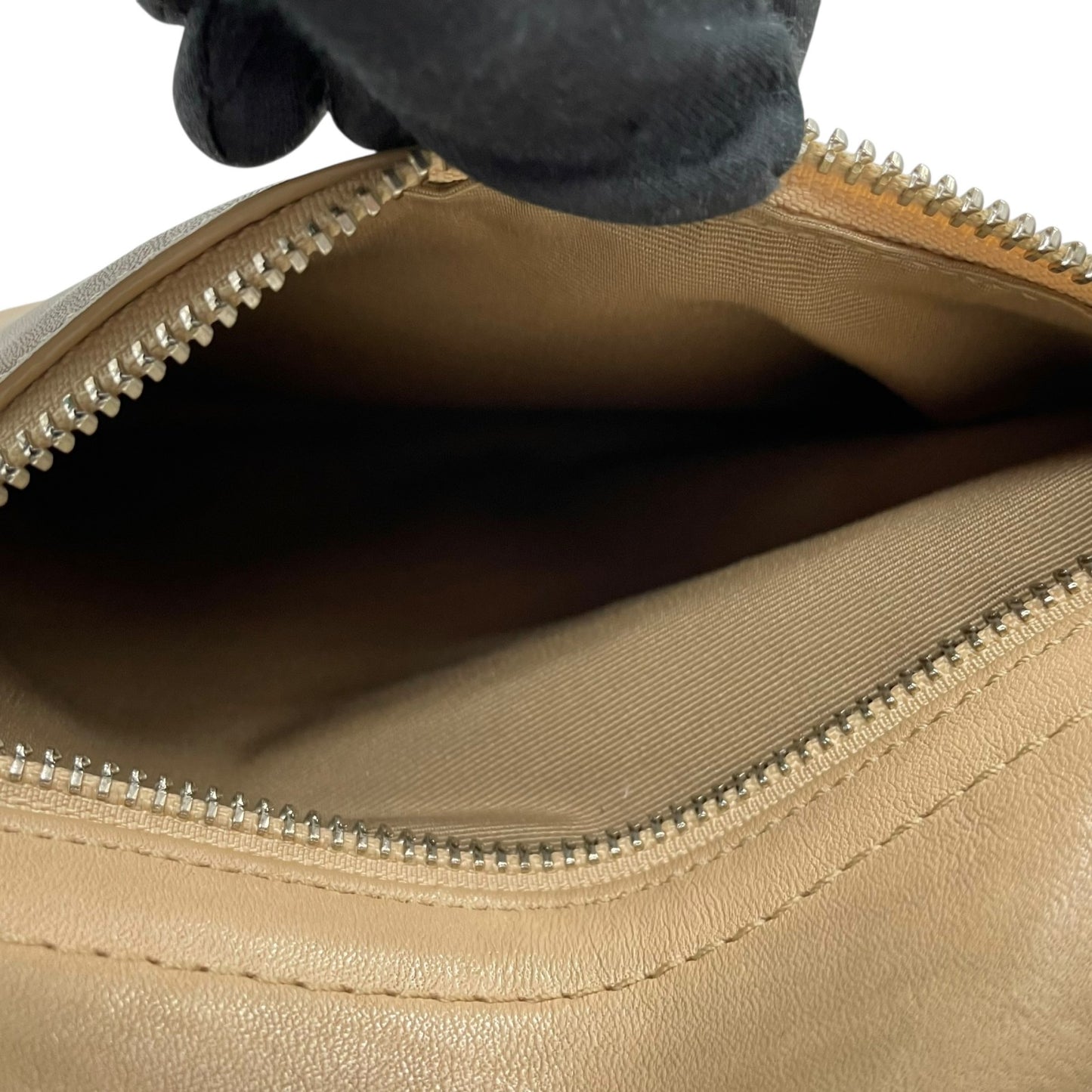 美品 コーチ COACH ワンショルダーバッグ レザー F10939 ベージュ 茶色 ブラウン シルバー金具 上品 本革 S52