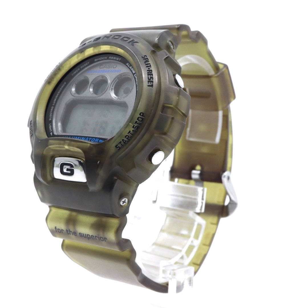 【未使用級/電池交換済】カシオ G-SHOCK DW-6900WF 1998 FIFAワールドカップ フランス大会 限定モデル 腕時計 メンズ デジタル スケルトン カーキ 20気圧防水 ストリート カジュアル ヴィンテージ クリーニング済み G2