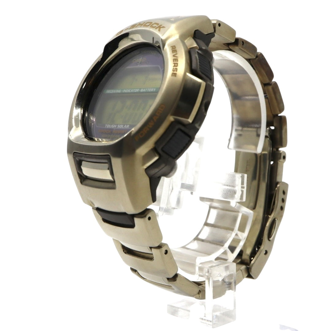 【美品/稼働品】カシオ G-SHOCK GW-600WCJ 2006 FIFAワールドカップ ドイツ大会 限定モデル 電波ソーラー The G メンズ 腕時計 デジタル ゴールド 20気圧防水 ヴィンテージ 希少 クリーニング済み G3