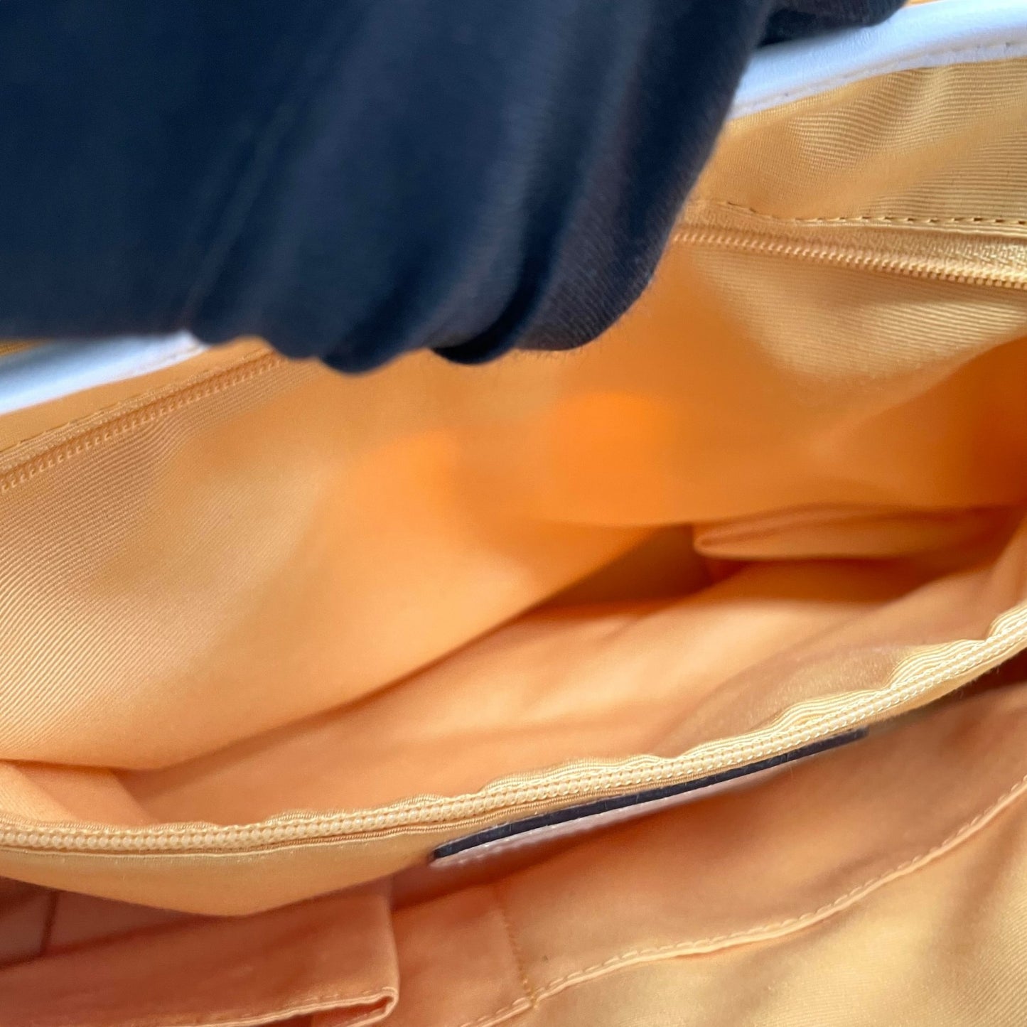 未使用級 COACH コーチ オプティック シグネチャー 6722 ハンドバッグ キャンバス レザー イエロー ブラウン シルバー金具 横長 Y2K レディース U10