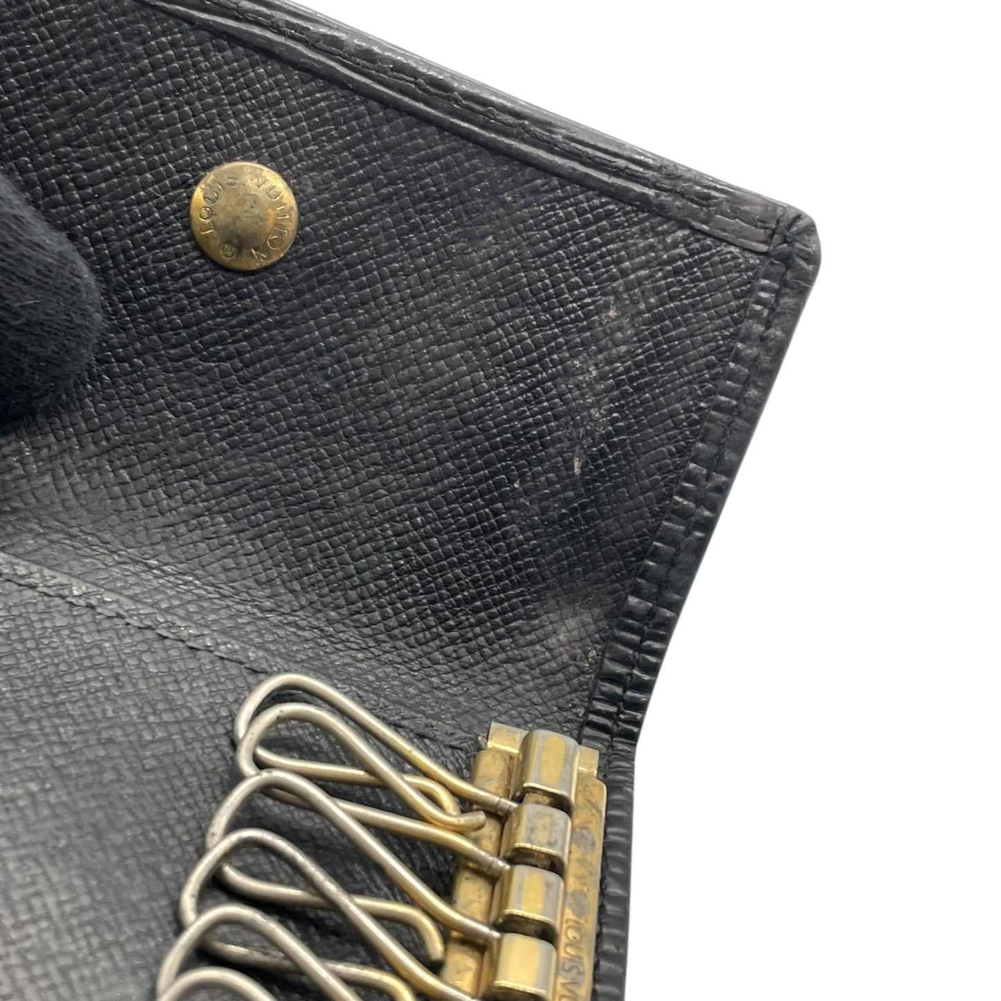 ルイ・ヴィトン Louis Vuitton ミュルティクレ6 M63812 エピ 6連キーケース ノワール ブラック レザー ゴールド金具 メンズ レディース M5