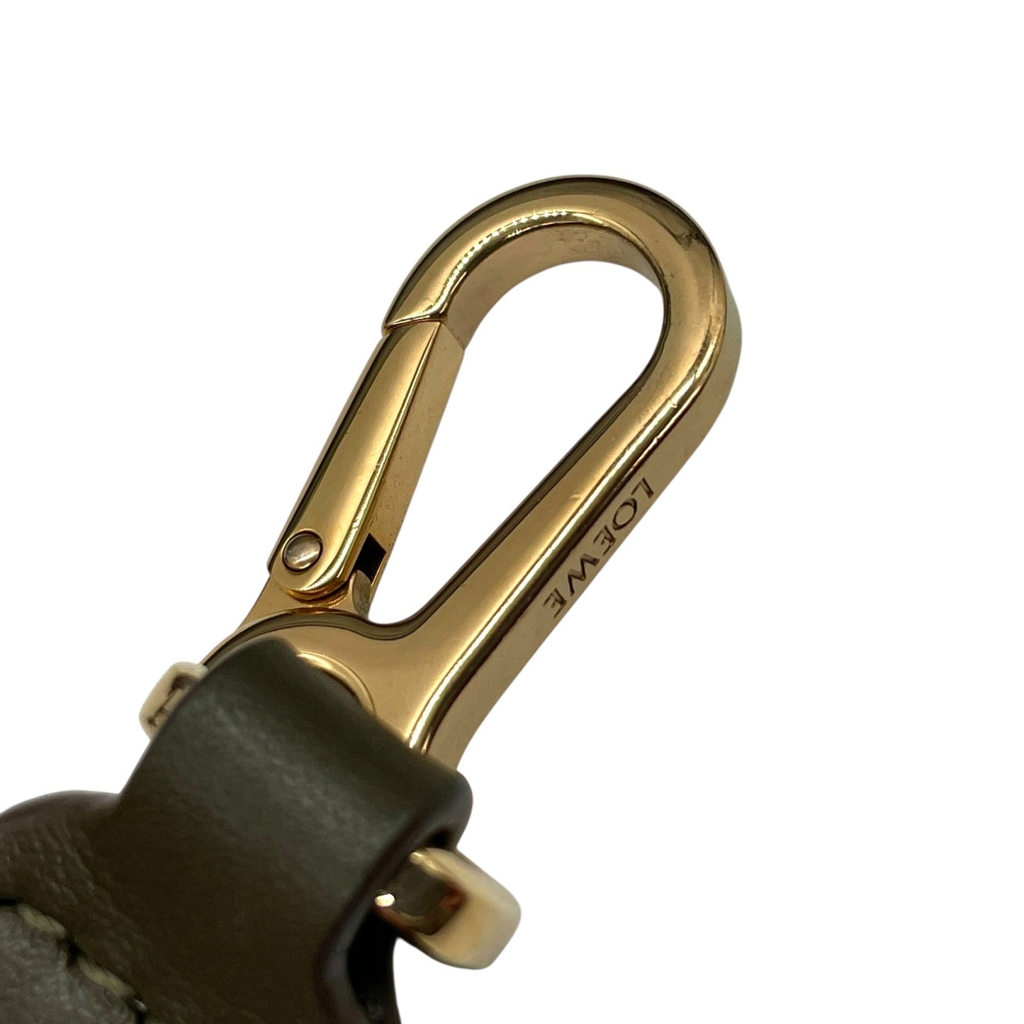 極 美品 未使用級 LOEWE ロエベ Paseo スモール レザー 2WAY ショルダーバッグ ハンドバッグ カーキ グリーンベージュ 上品 軽量