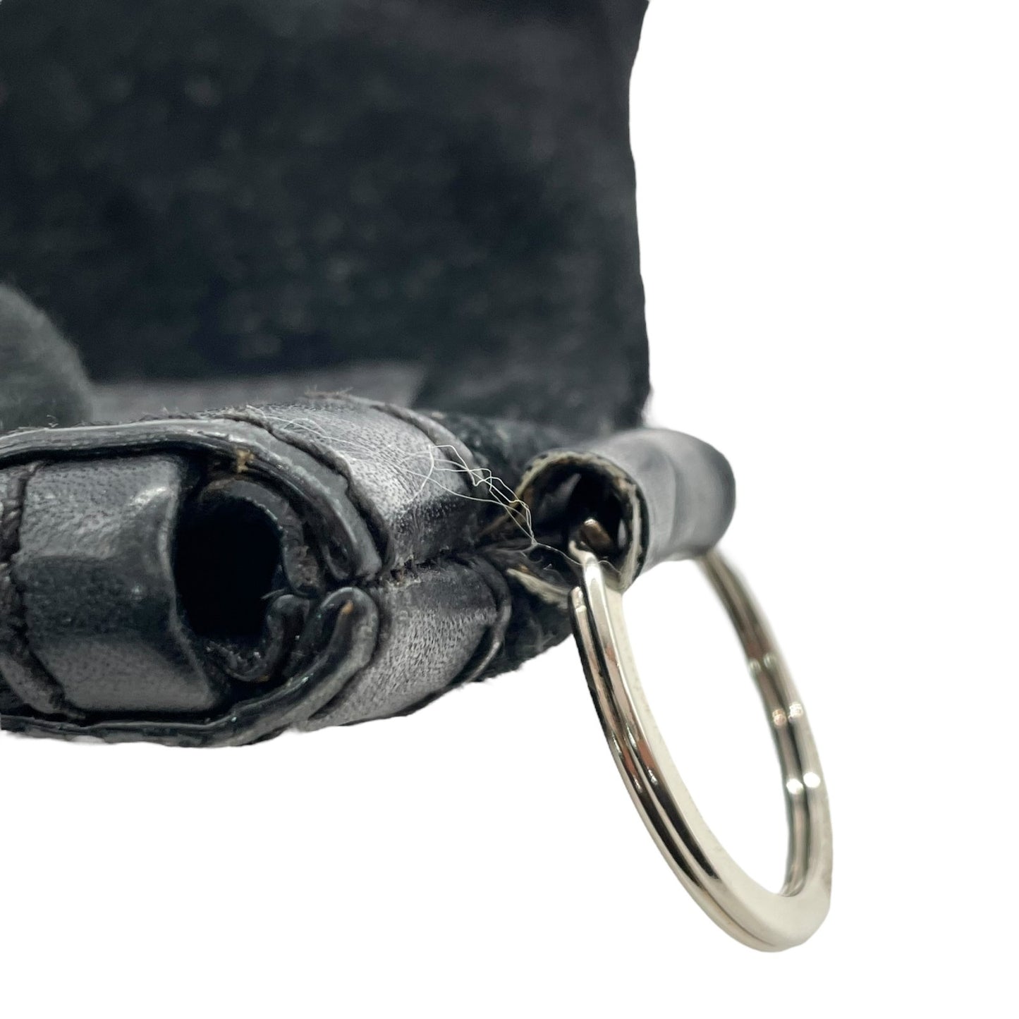 BALENCIAGA バレンシアガ クリップ クラッチバッグ CLASSIC CLIP M 黒 ブラック スエード レザー シルバー金具 セカンドバッグ メンズ レディース K11