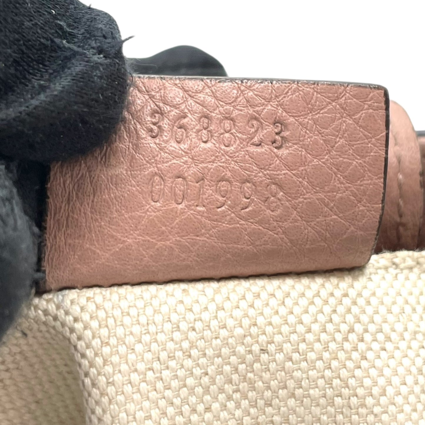 Authentic GUCCI Bamboo Mini Shopper 2WAY Pink Leather Gold Logo Shoulder Handbag