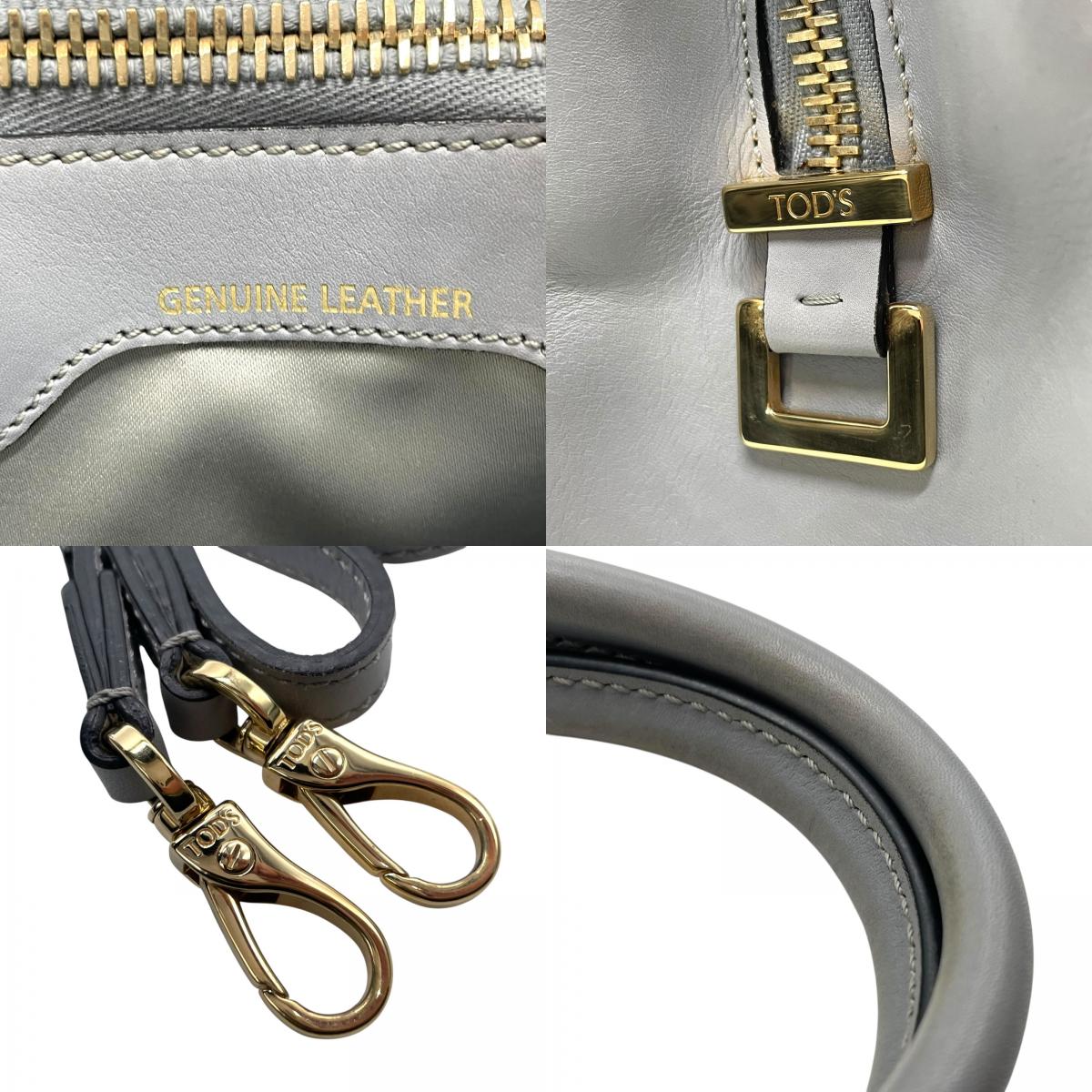 極美品 トッズ TOD'S Dキューブ スモール Dバッグ 2WAY ハンドバッグ ショルダーバッグ ミニボストン 肩掛け 斜め掛け グレーブルー 青 グレー 本革 レザー レディース A