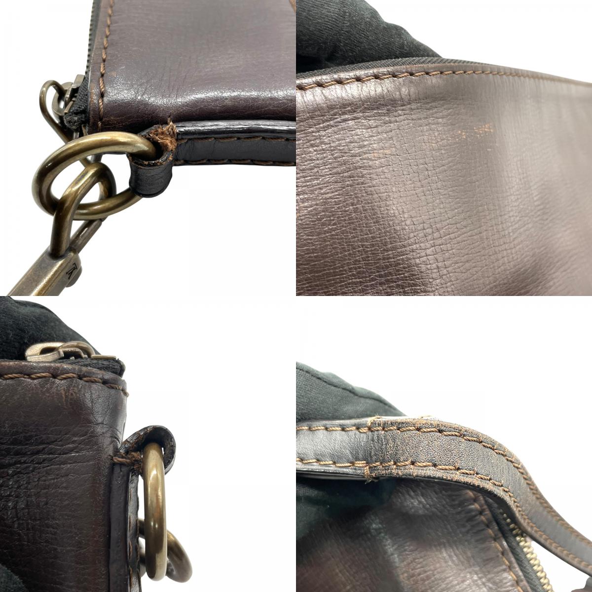 ルイ・ヴィトン LOUIS VUITTON サック・プラ ショルダーバッグ ユタレザー ブラウン系 カフェ M92073 メンズ レディース K8