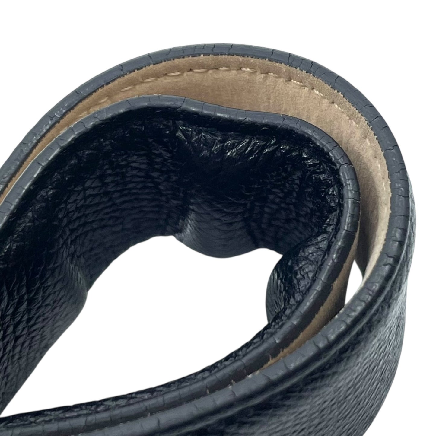 BVLGARI ブルガリ ベルト メンズ 本革 レザー ブラック 黒 サークル ロゴバックル リング シルバー金具 ビーゼロワン 高級 ブランド 紳士 箱付き ギャランティカード M4