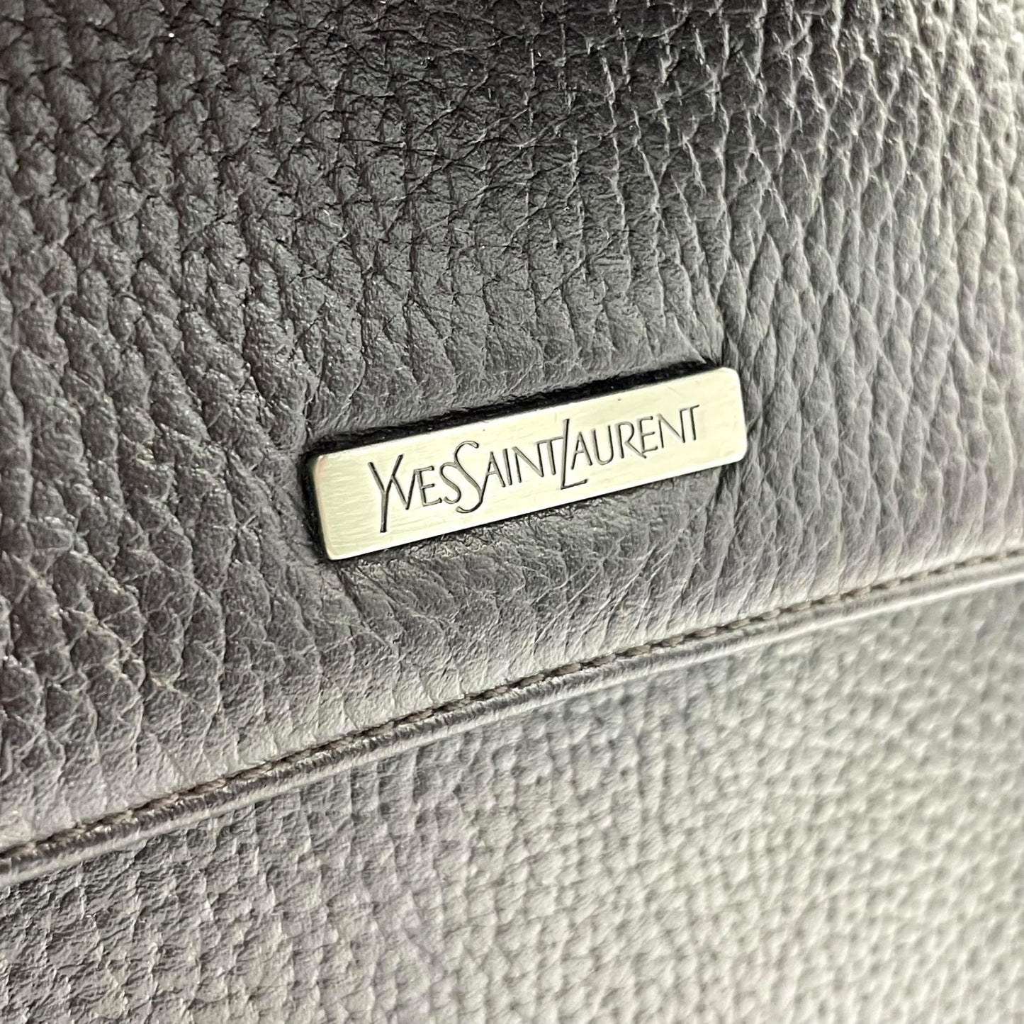 美品 Yves Saint Laurent イヴ・サンローラン ショルダーバッグ ワンショルダー レザー ブラウン 茶色 ロゴ ハート金具 フラップ ヴィンテージ オールド アーカイブ B