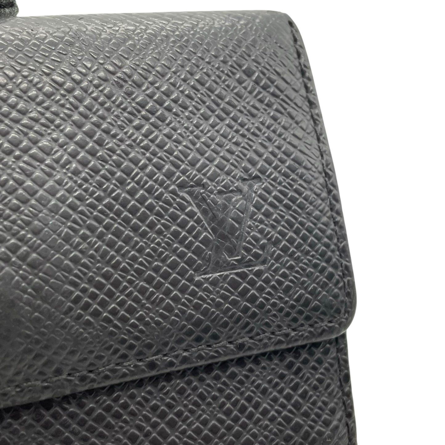 LOUIS VUITTON ルイヴィトン ミュルティクレ 6 タイガ 6連キーケース M30532 黒 ブラック レザー シルバー金具 メンズ W5