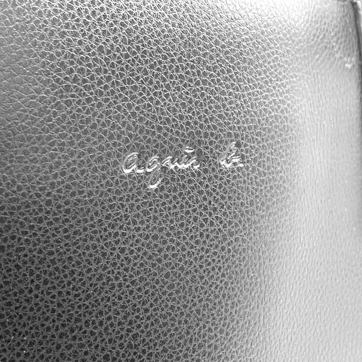 美品 agnès b. アニエスベー トートバッグ レザー 黒 ブラック シンプル PC収納可 A4可 通勤 通学 A