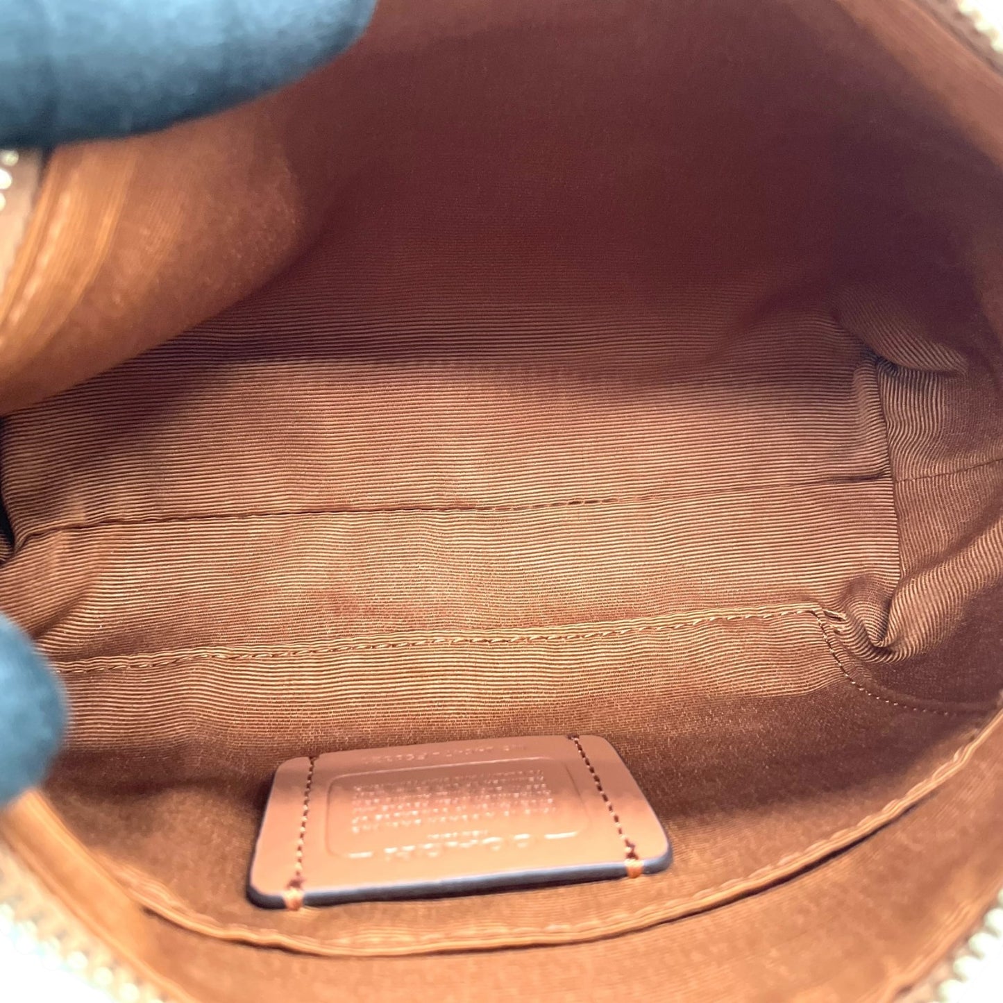 未使用級 美品 コーチ COACH シグネチャー 2WAY ショルダーバッグ ハンドバッグ ワンショルダー 2WAY 茶色 ブラウン 金金具 ゴールド金具 レディース A5