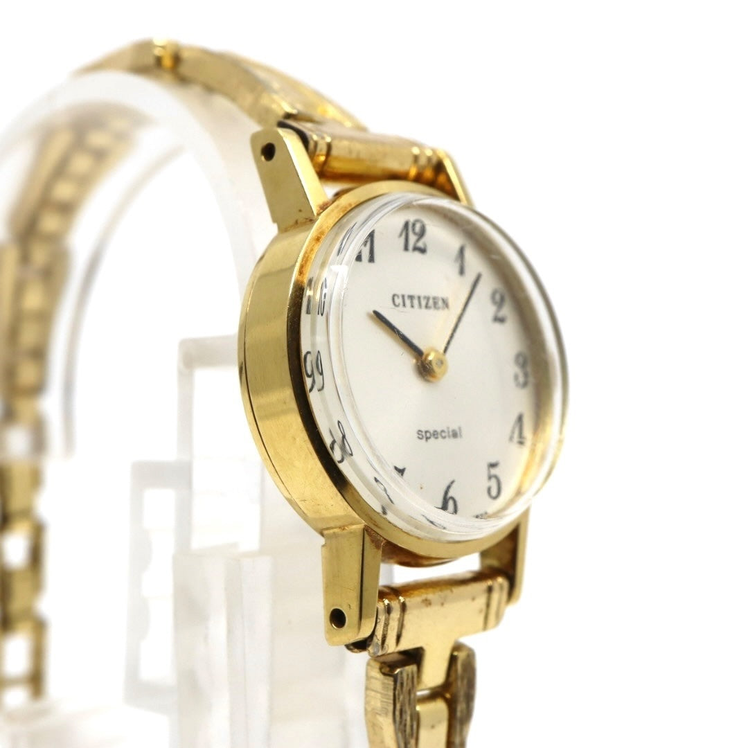 美品 超希少 シチズン special 腕時計 K18 18金無垢 4-675673 レディース クオーツ ゴールド アナログ ヴィンテージ アンティーク ドレスウォッチ クラシックデザイン 上品 エレガント K18 G3