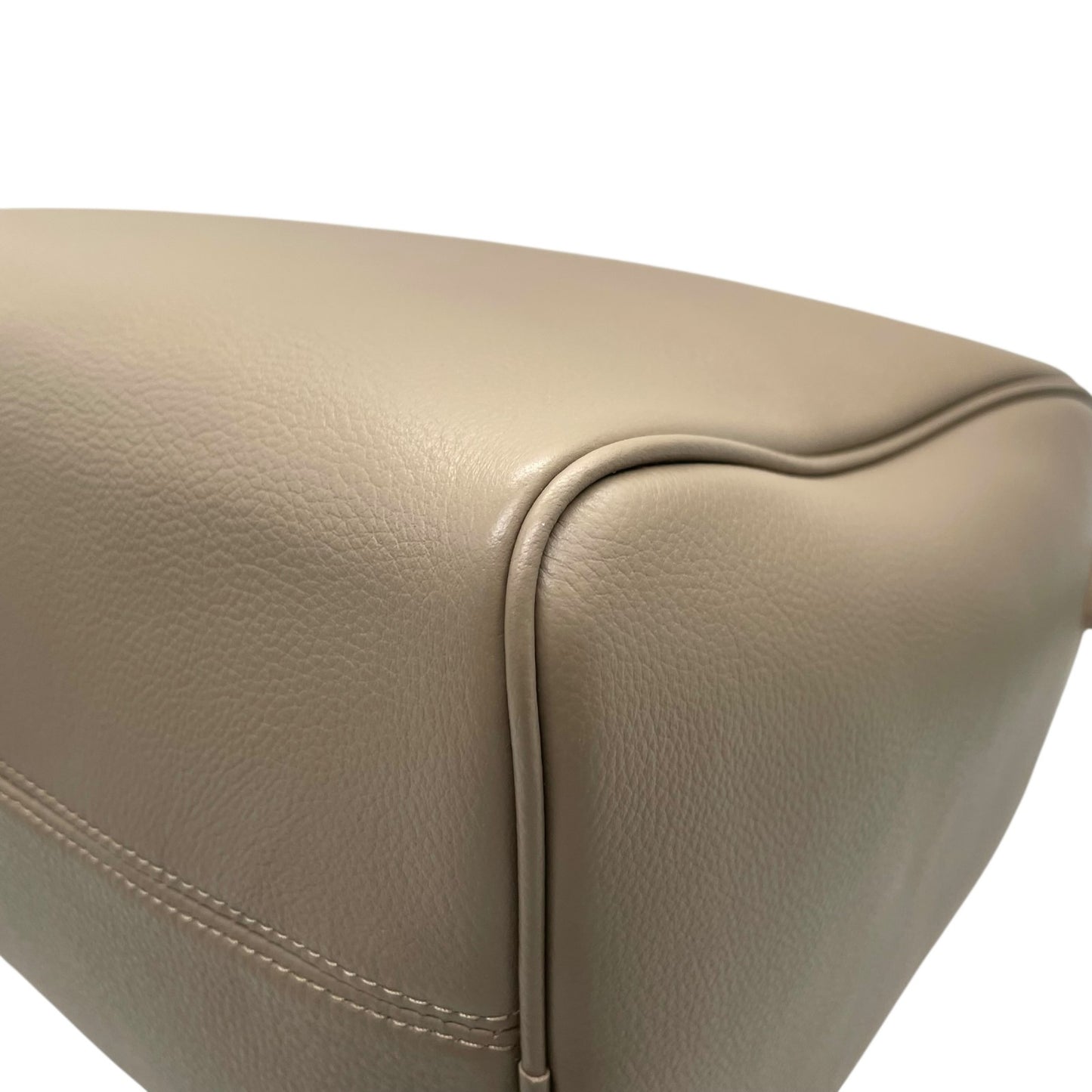 未使用級 ペルケ 2WAY ハンドバッグ ボストンバッグ ショルダーバッグ 牛革 オイルレザー オーク グレージュ テープショルダー ゴールド金具 手提げ 斜め掛け可 perche レディース Q