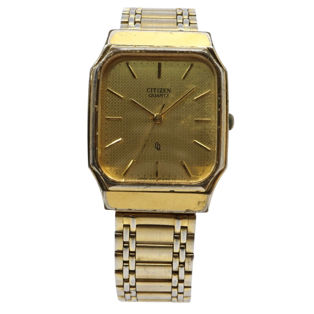 citizen シチズン クオーツ 腕時計 4031-491521K ゴールド レクタンギュラーケース ステンレスブレス レディース ヴィンテージ G8