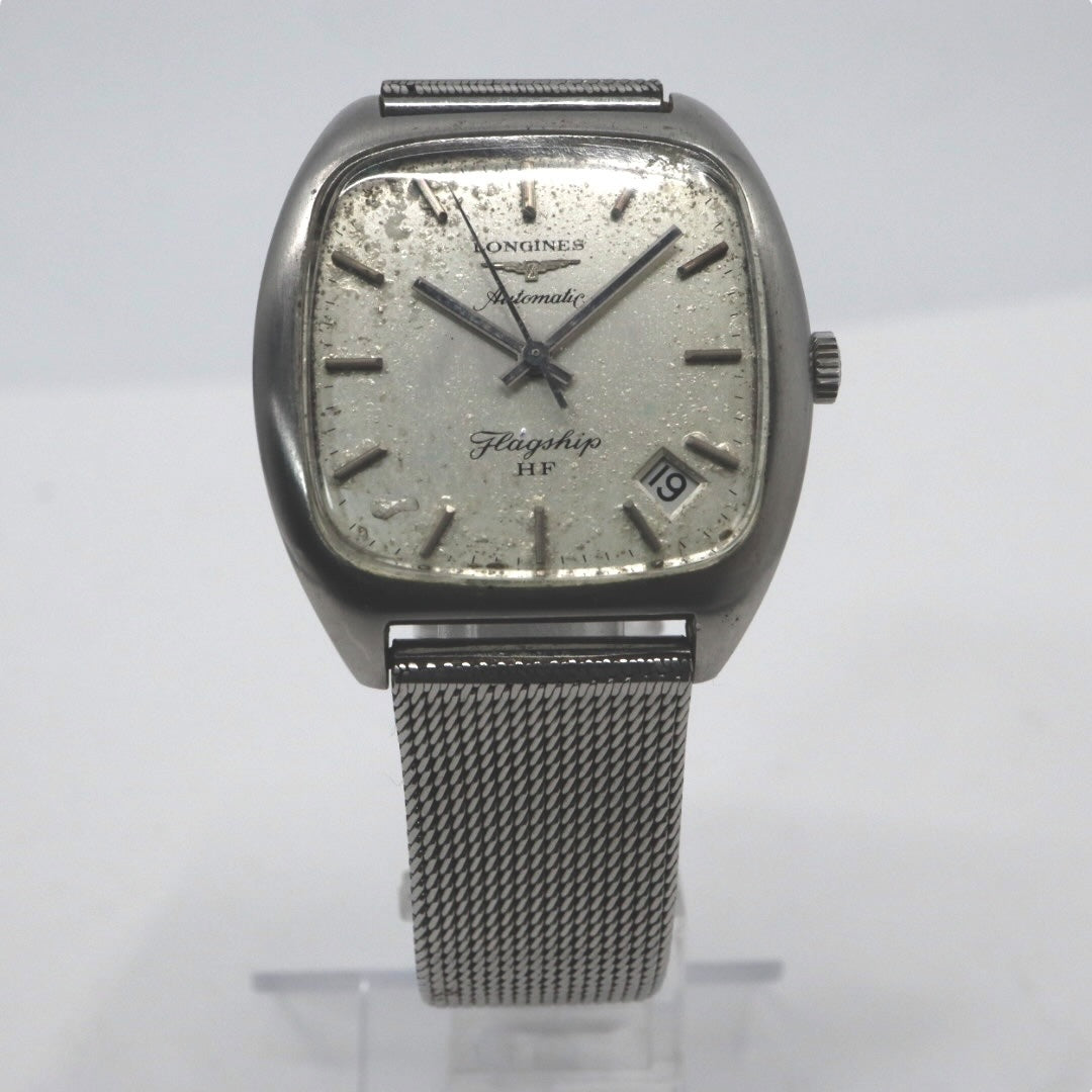 LONGINES ロンジン フラッグシップ HF 自動巻き 腕時計 クッションケース ステンレススチール ヴィンテージ メンズ G8