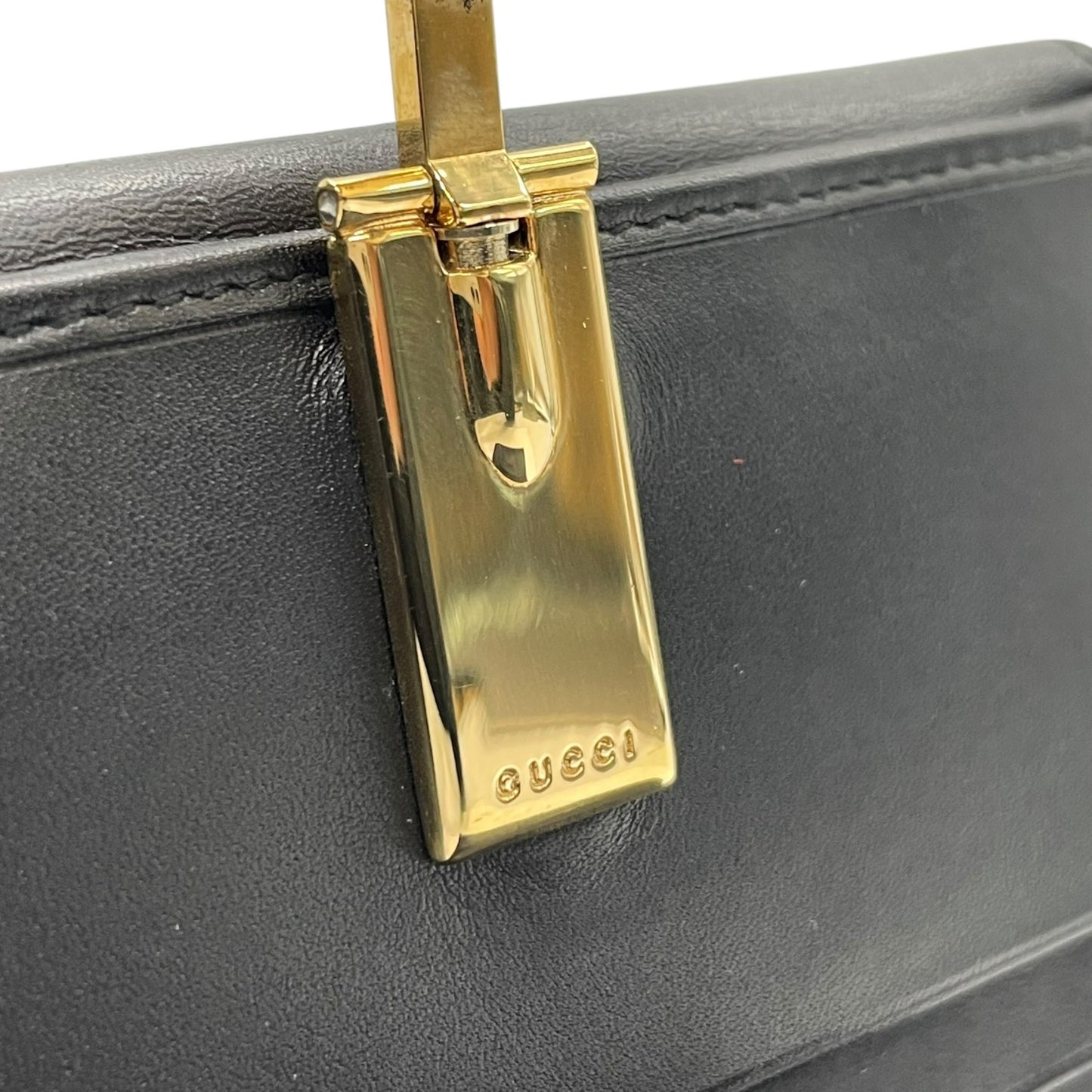 【美品】GUCCI グッチ GGキャンバス タイガーヘッド 二つ折り財布 コンパクトウォレット GG柄 虎 キャンバス レザー ブラック ゴールド金具 ヴィンテージ レディース M2