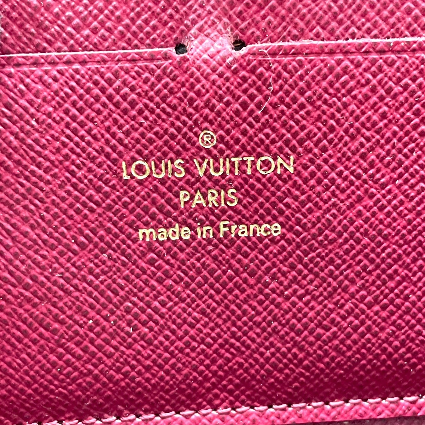 極美品 LOUIS VUITTON ルイヴィトン 長財布 モノグラム ポルトフォイユ・クレマンス M60742 ラウンドファスナー フューシャピンク ブラウン 茶 PVC レザー レディース W2