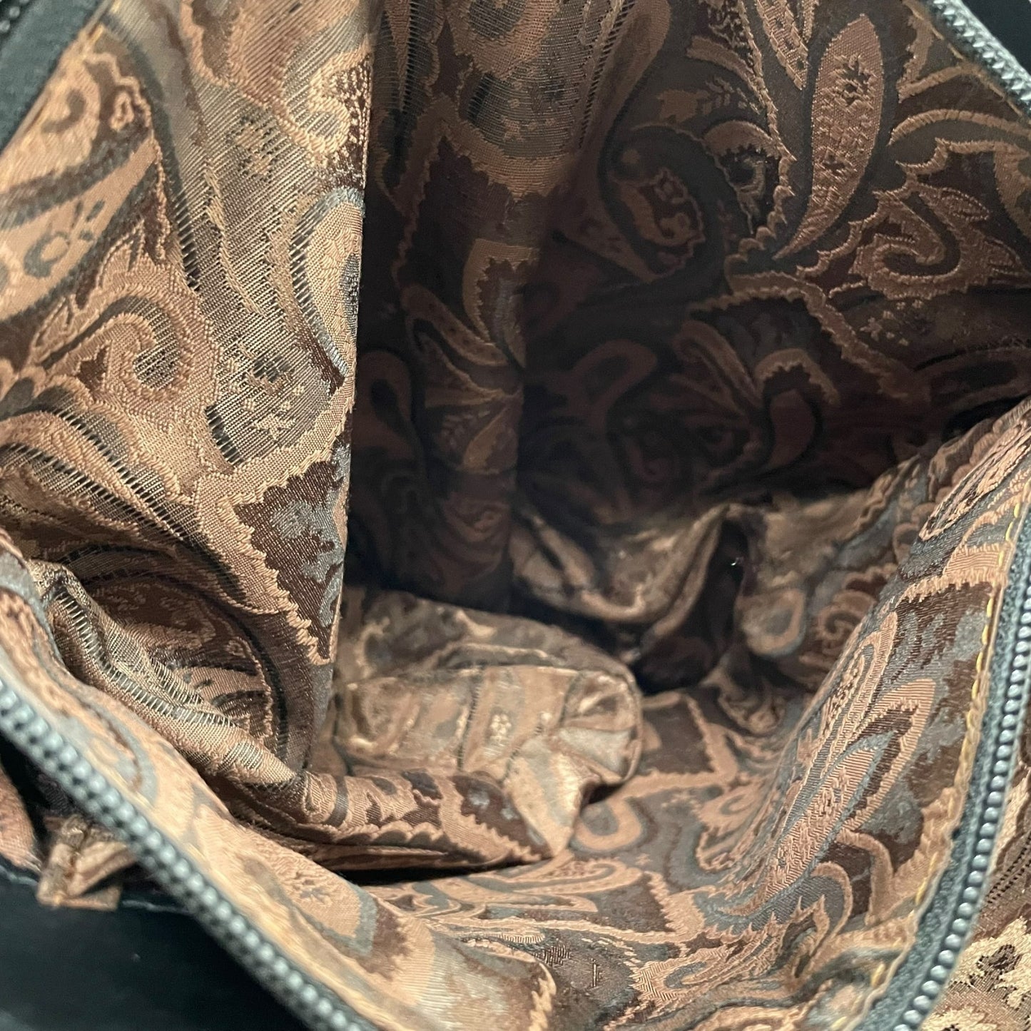 印傳屋 インデンヤ Inden トートバッグ 黒 ブラック レザー 鹿革 漆 ブラック金具 肩掛け可 レディース E11