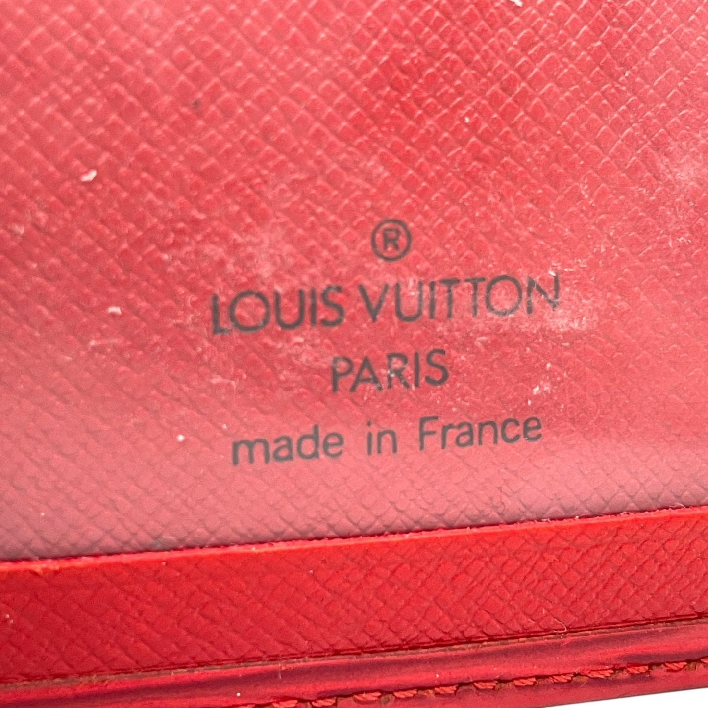 LOUIS VUITTON ルイヴィトン エピ ポルト 2 カルト ヴェルティカル M6320E 二つ折りパスケース 定期入れ カードケース 赤 レッド レザー メンズ レディース W3
