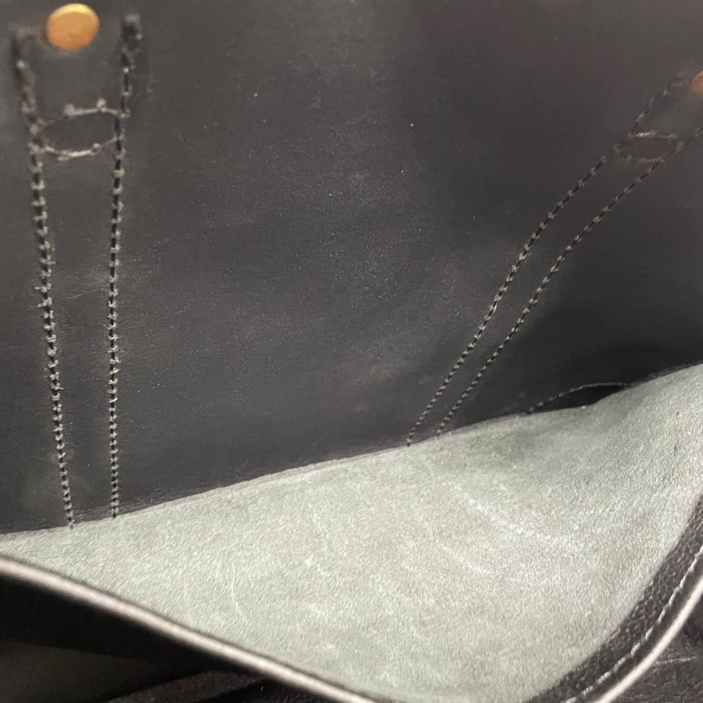 美品 Herz ヘルツ 二本手 ビジネスバッグ ブリーフケース 書類鞄 黒 ブラック レザー 日本製 ゴールド金具 A4対応 BW-57 メンズ レディース C