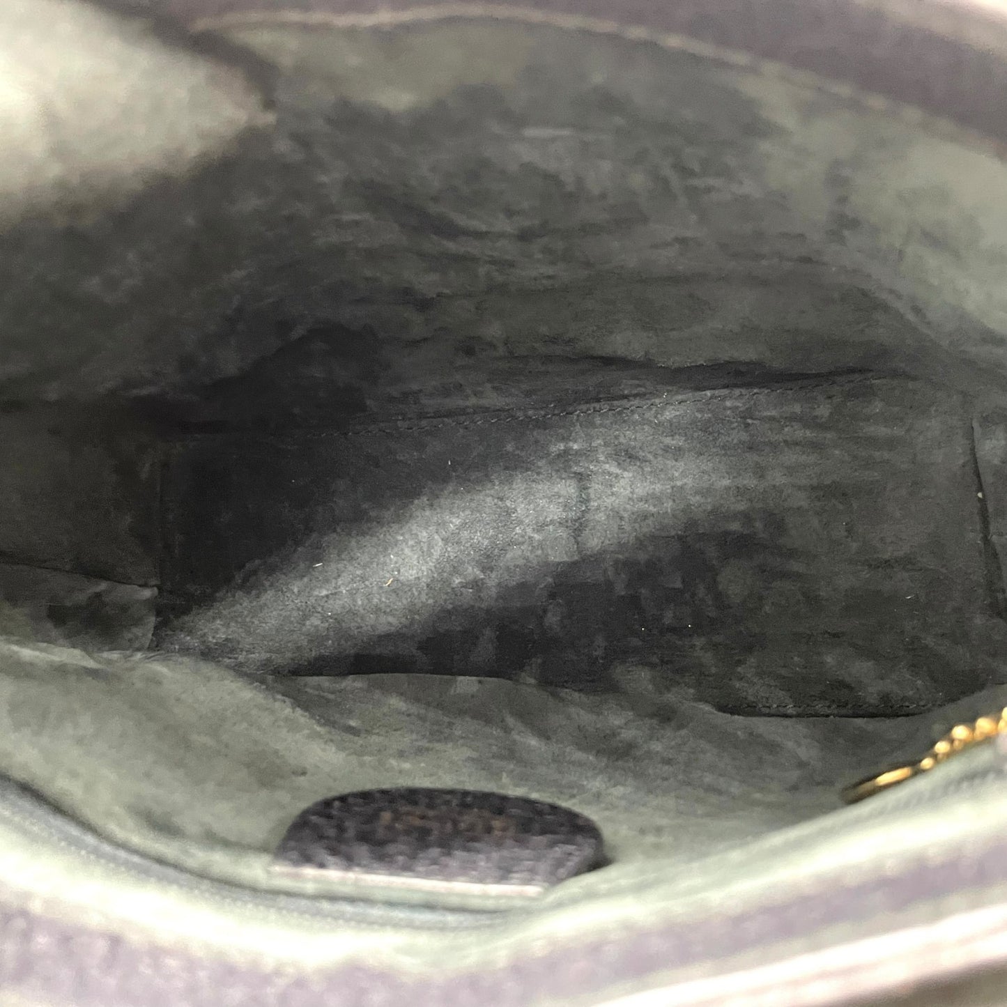 美品 GUCCI グッチ ハンドバッグ バンブー 黒×ネイビー 自立 ゴールド金具 ヴィンテージ オールド金具 フォーマルバッグ D2