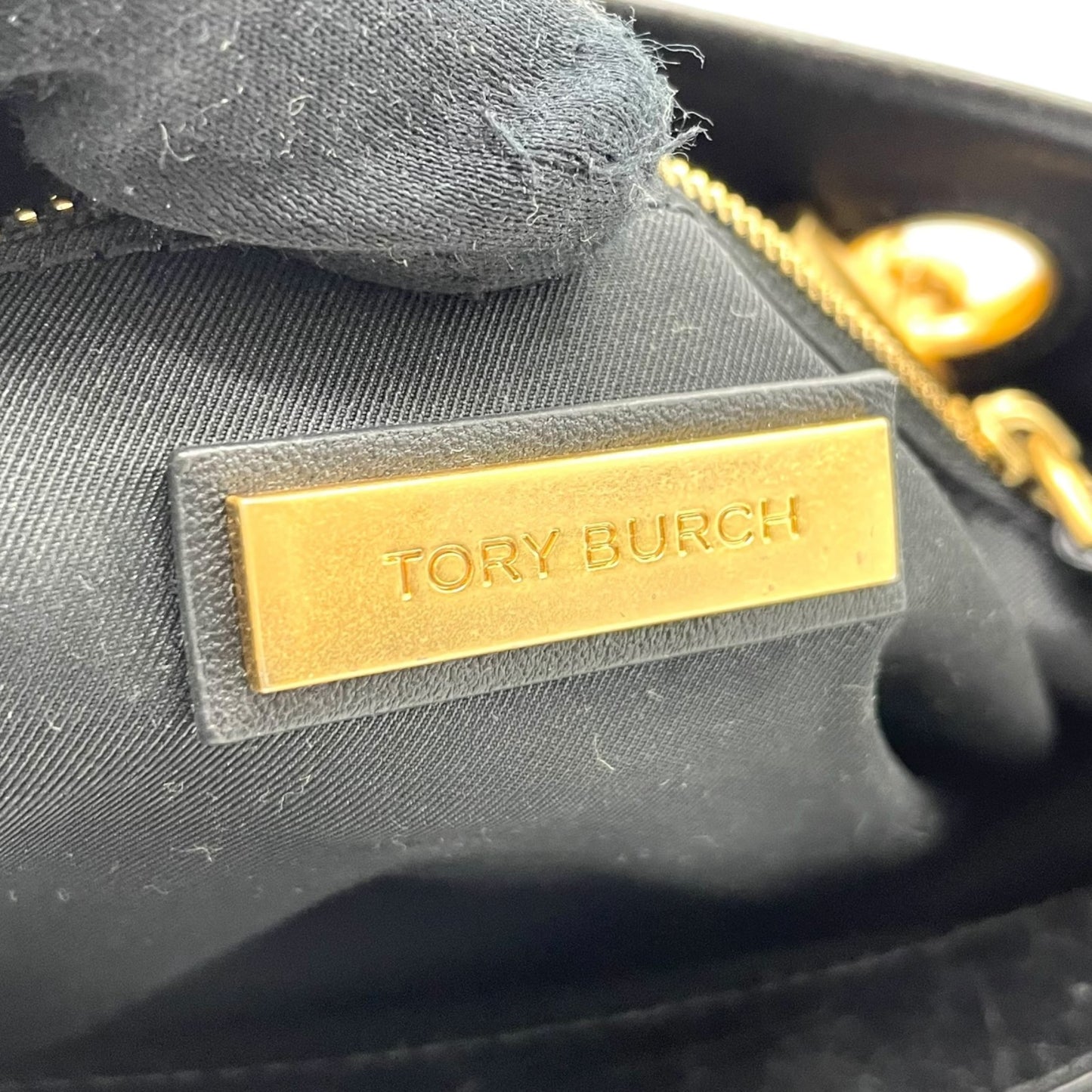 美品 TORY BURCH トリーバーチ フレミング 2WAY ハンドバッグ ショルダーバッグ 黒 ブラック ゴールド金具 レザー キルティング チェーンハンドル 斜め掛け可 レディース C