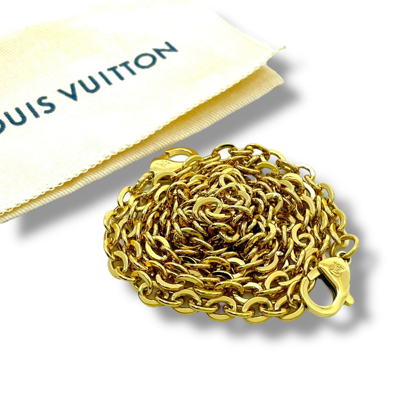 極美品 Louis Vuitton ルイ・ヴィトン チェーンショルダーストラップ ゴールドカラー 取り外し可 ゴールドメッキ 希少 レディース M2