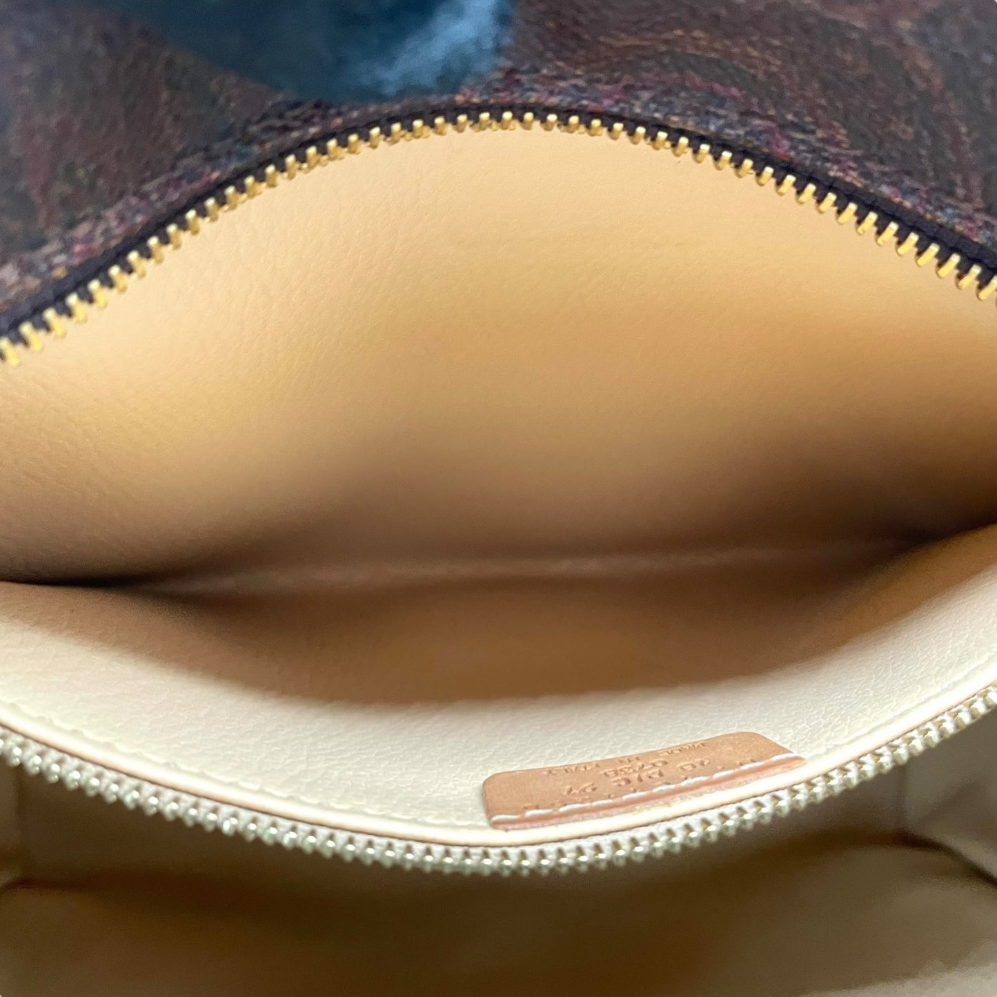 美品 エトロ ETRO ペイズリー柄 トートバッグ ハンドバッグ 2WAY ブラウン 茶色 ショルダー レザー ストラップ付き ヴィンテージ 高級 バッグ A