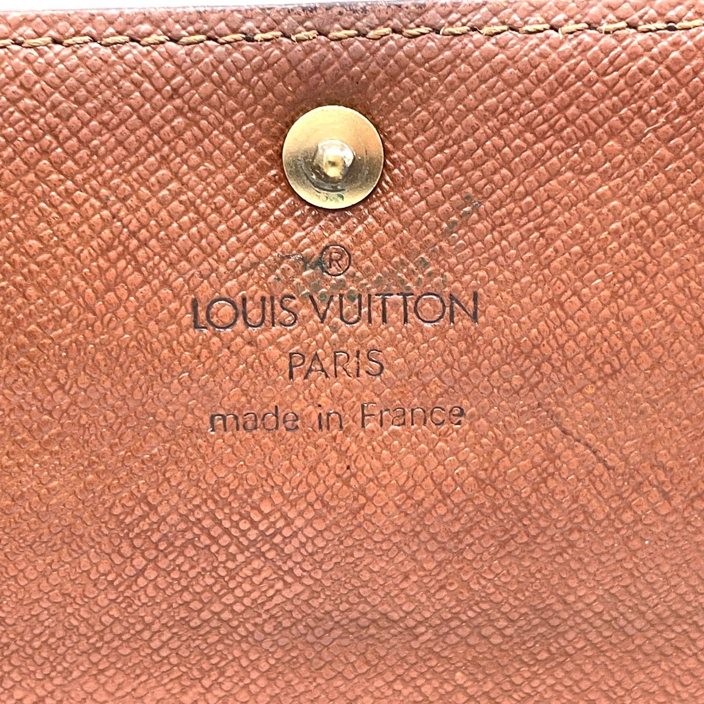 美品 LOUIS VUITTON ルイヴィトン モノグラム ポルトモネ クレディ ポルトフォイユサラ 長財布 ブラウン ゴールド金具 PVC モノグラムキャンバス M61725 w5