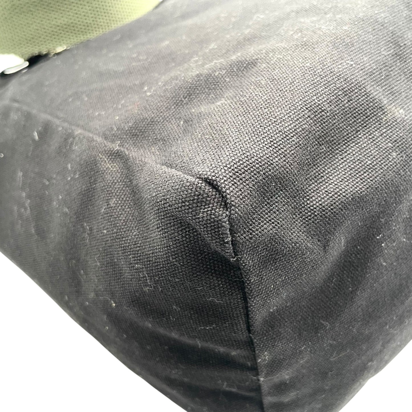 アニエスベー agns b. トートバッグ キャンバス 黒 ブラック ロゴプリント 大容量 ショルダー T3