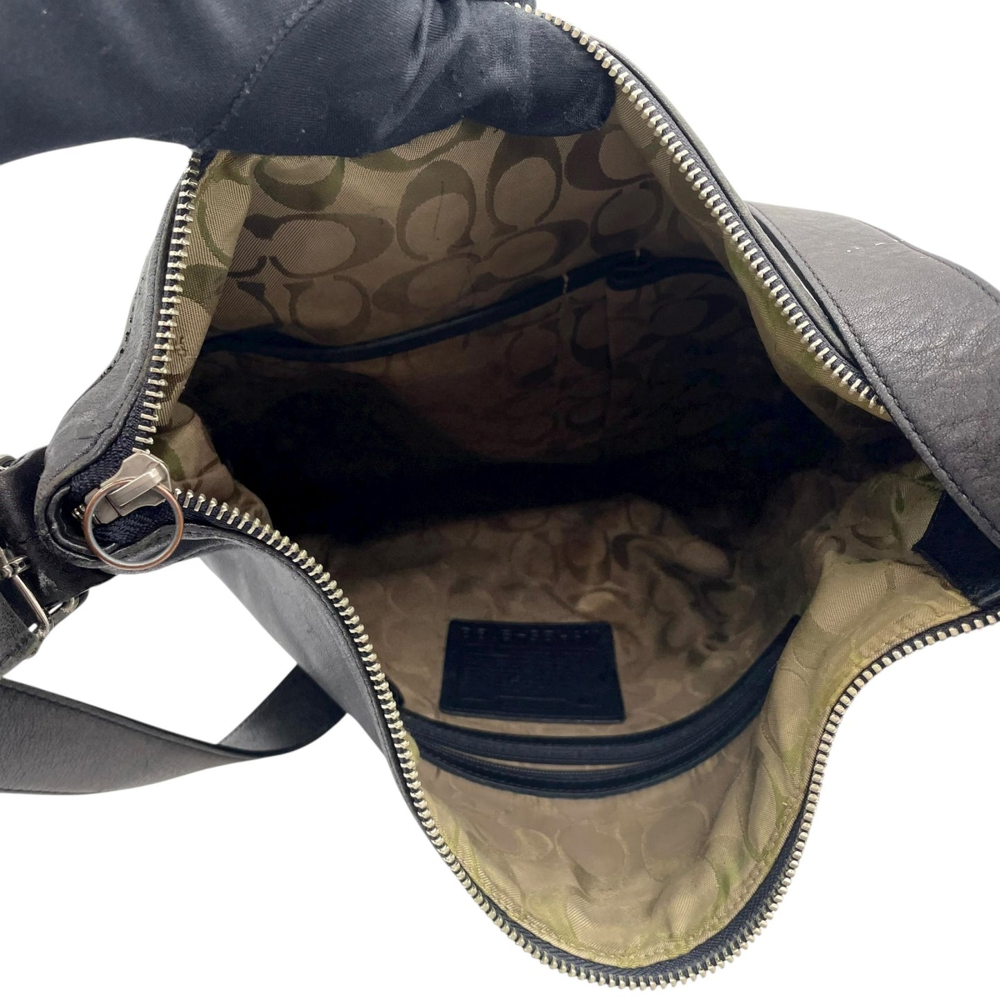 COACH コーチ オールドコーチ レザー ショルダーバッグ ブラック 黒 ヴィンテージ 9188 U2 本革 シンプル ミニマルデザイン USA製 Old Coach Shoulder Bag