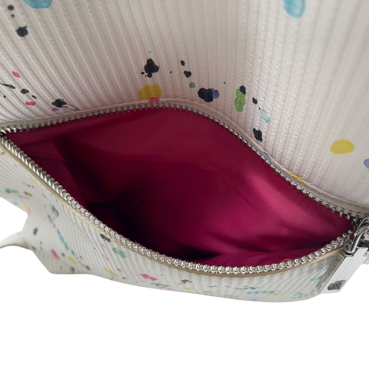 デシグアル Desigual バックパック リュック 白 ホワイト カラフル ペイント柄 マルチカラー アートデザイン S95