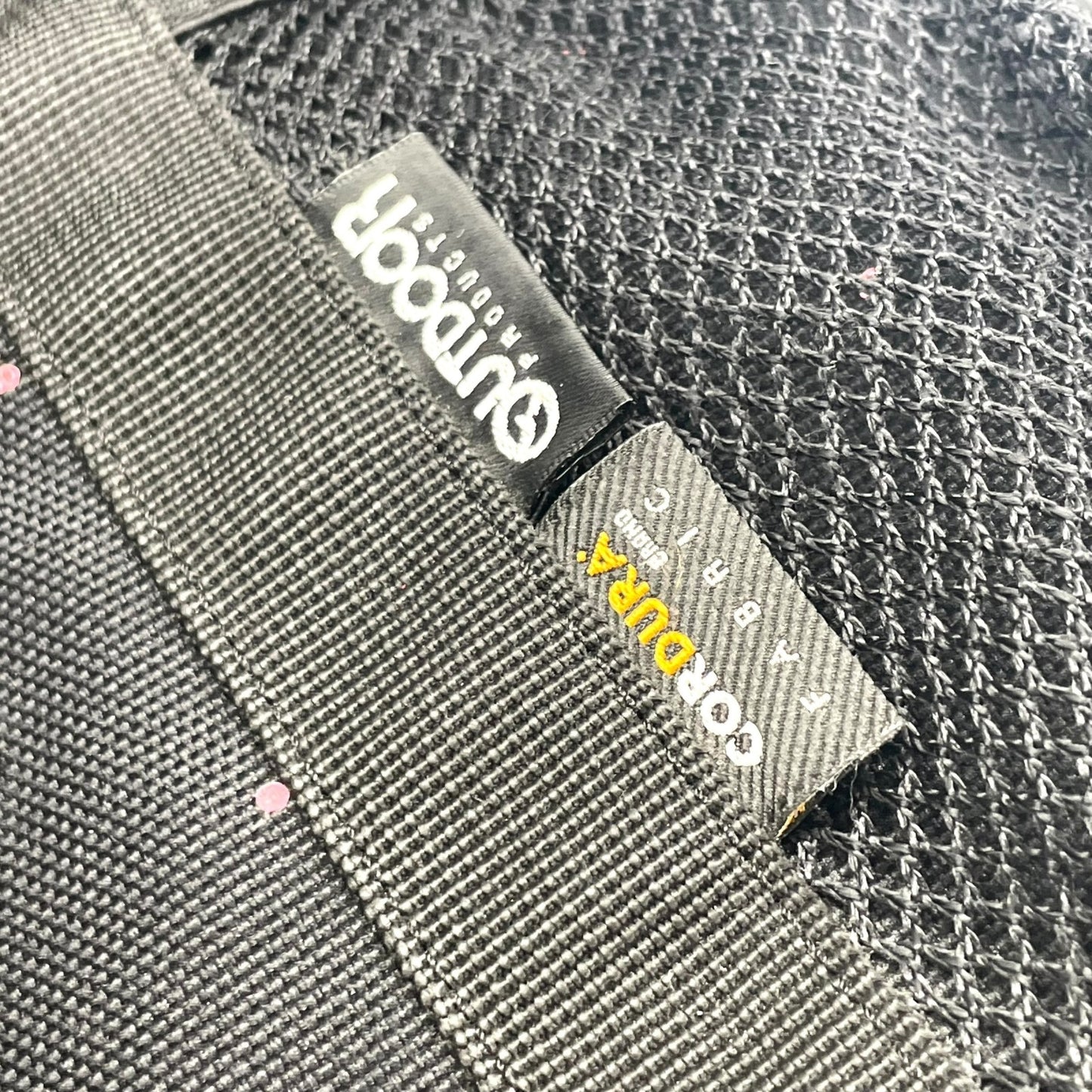 美品 アウトドアプロダクツ OUTDOOR PRODUCTS コーデュラ リュックサック バックパック 黒 ブラック ドット柄 S93