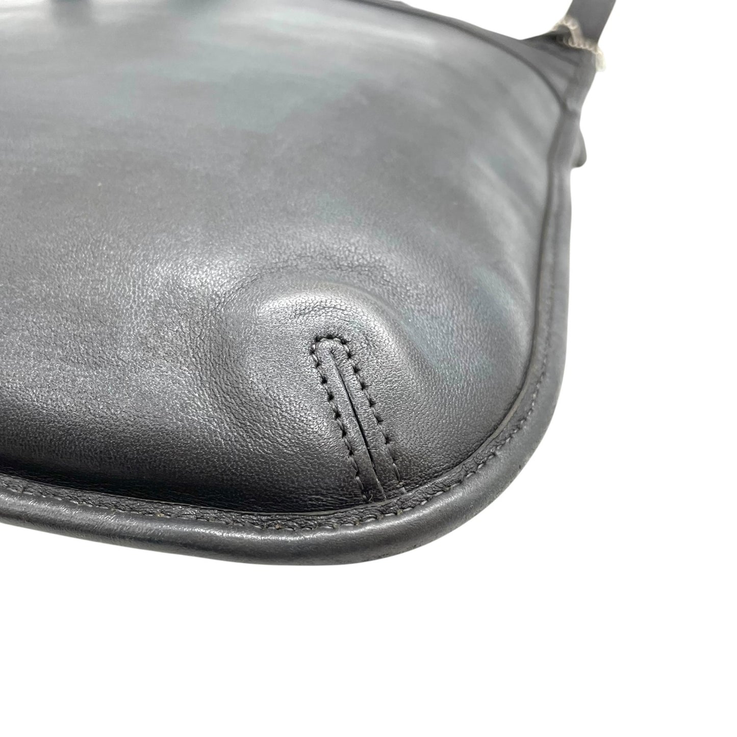 コーチ COACH オールドコーチ レザー ショルダーバッグ 肩掛け 黒 ブラック ホーボーバッグ トート シンプル 本革 C3