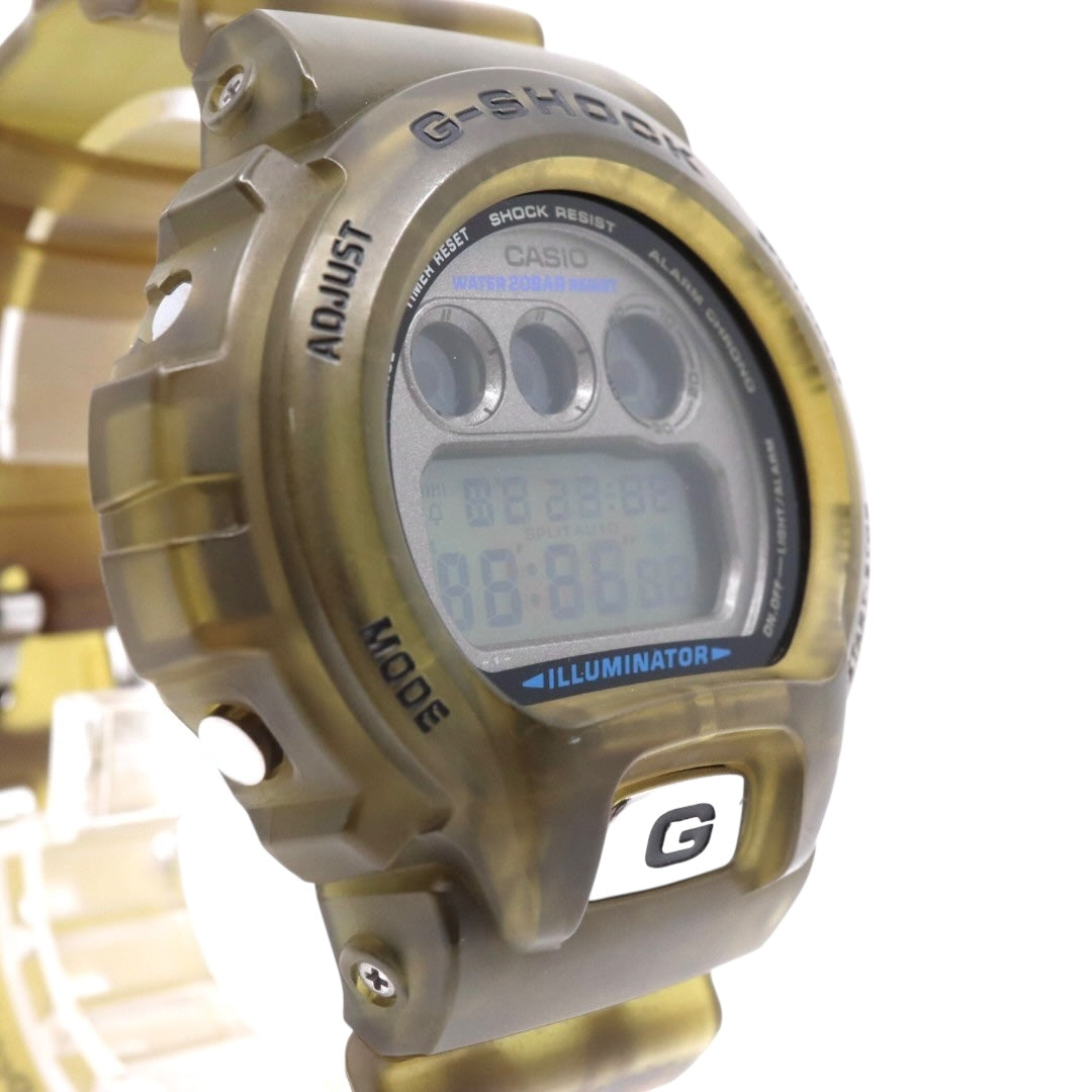 【未使用級/電池交換済】カシオ G-SHOCK DW-6900WF 1998 FIFAワールドカップ フランス大会 限定モデル 腕時計 メンズ デジタル スケルトン カーキ 20気圧防水 ストリート カジュアル ヴィンテージ クリーニング済み G2