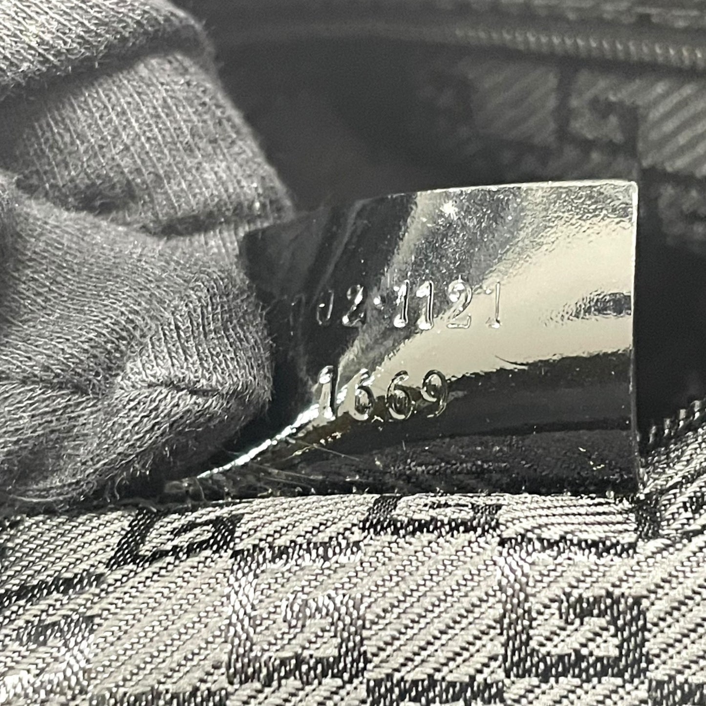 グッチ GUCCI トートバッグ ハンドバッグ ネイビー ブラック キャンバス パテントレザー 手提げ メンズ ゴールド金具 ストライプ E