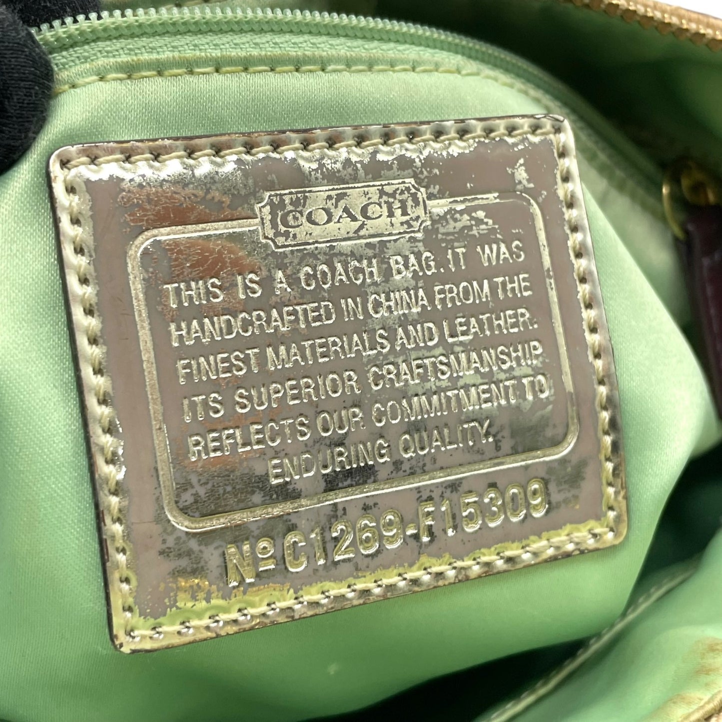 コーチ COACH 2WAY ハンドバッグ ショルダーバッグ ポピー オプアート シグネチャー ベージュ マルチカラー キャンバス ゴールド金具 ロゴチャーム付き 手提げ 斜め掛け可 レディース T1