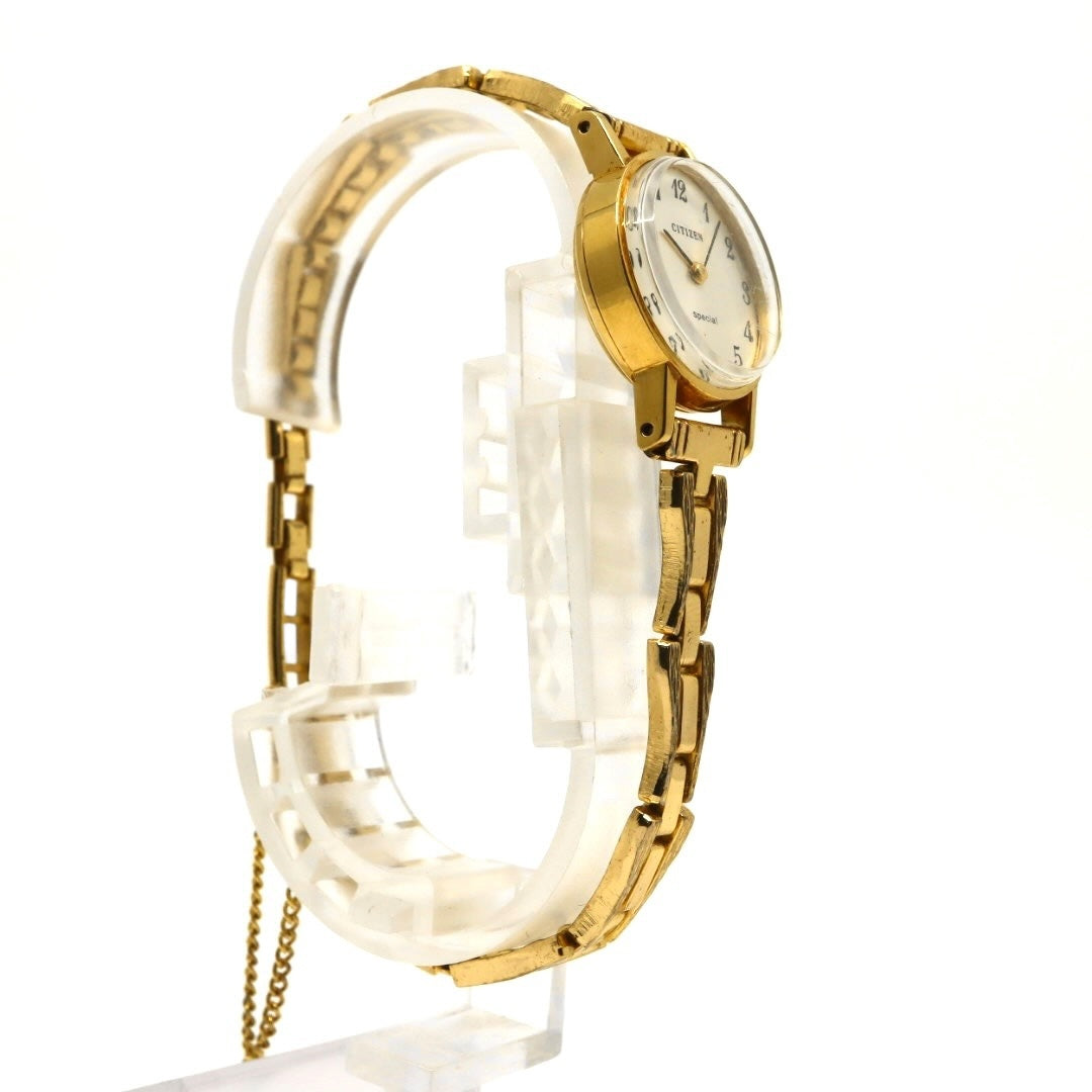 美品 超希少 シチズン special 腕時計 K18 18金無垢 4-675673 レディース クオーツ ゴールド アナログ ヴィンテージ アンティーク ドレスウォッチ クラシックデザイン 上品 エレガント K18 G3