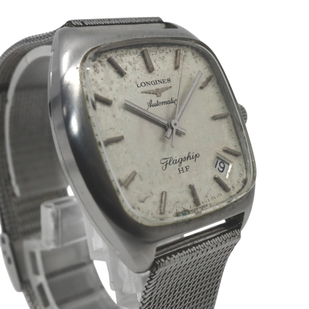 LONGINES ロンジン フラッグシップ HF 自動巻き 腕時計 クッションケース ステンレススチール ヴィンテージ メンズ G8