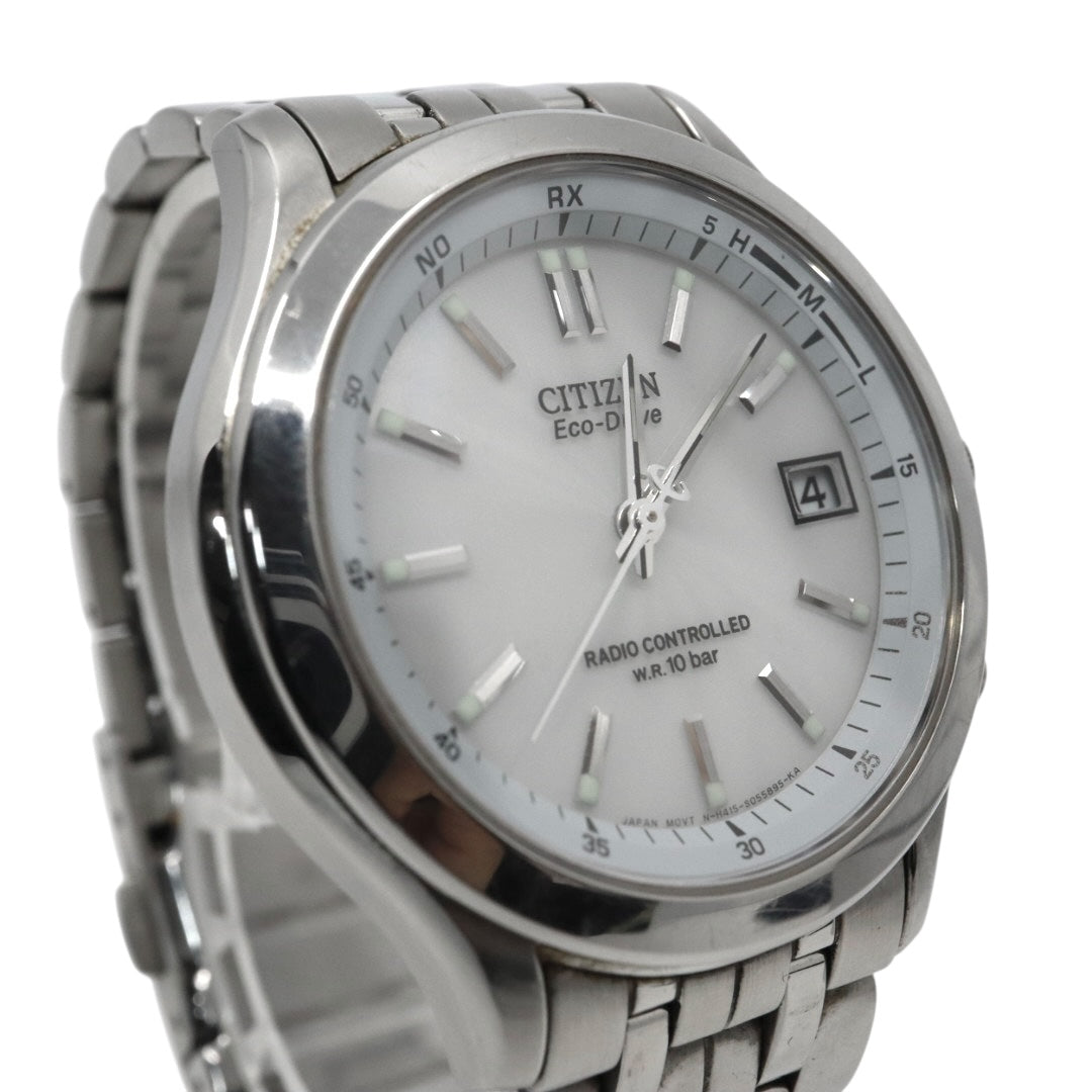 citizen シチズン フォルマ エコドライブ 電波ソーラー 腕時計 H415-S033012 ホワイト文字盤 ステンレススチール メンズ G8
