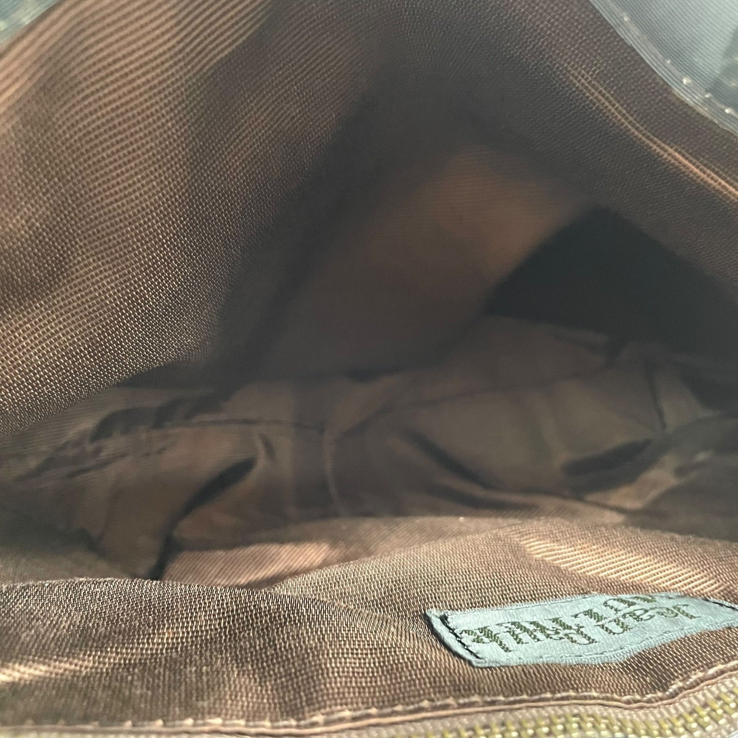 Authentic Jean Paul Gaultier V-Cyber Shoulder Bag Iridescent Green PVC Leather Bronze Hardware Unisex