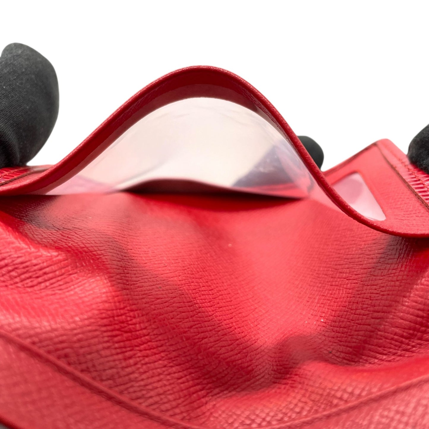 LOUIS VUITTON ルイヴィトン エピ ポルト 2 カルト ヴェルティカル M6320E 二つ折りパスケース 定期入れ カードケース 赤 レッド レザー メンズ レディース W3