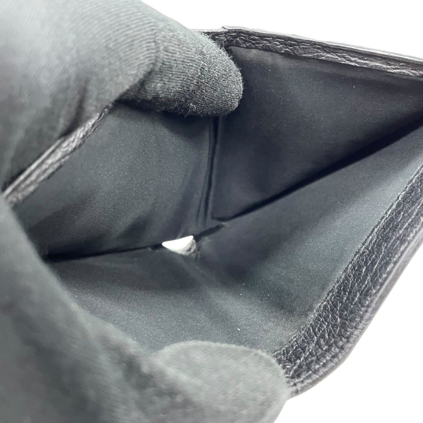 Maison Margiela マルジェラ 二つ折り財布 コンパクト ミニ財布 黒 ブラック レザー S56UI0140 カレンダータグ 4ステッチ メンズ レディース M5